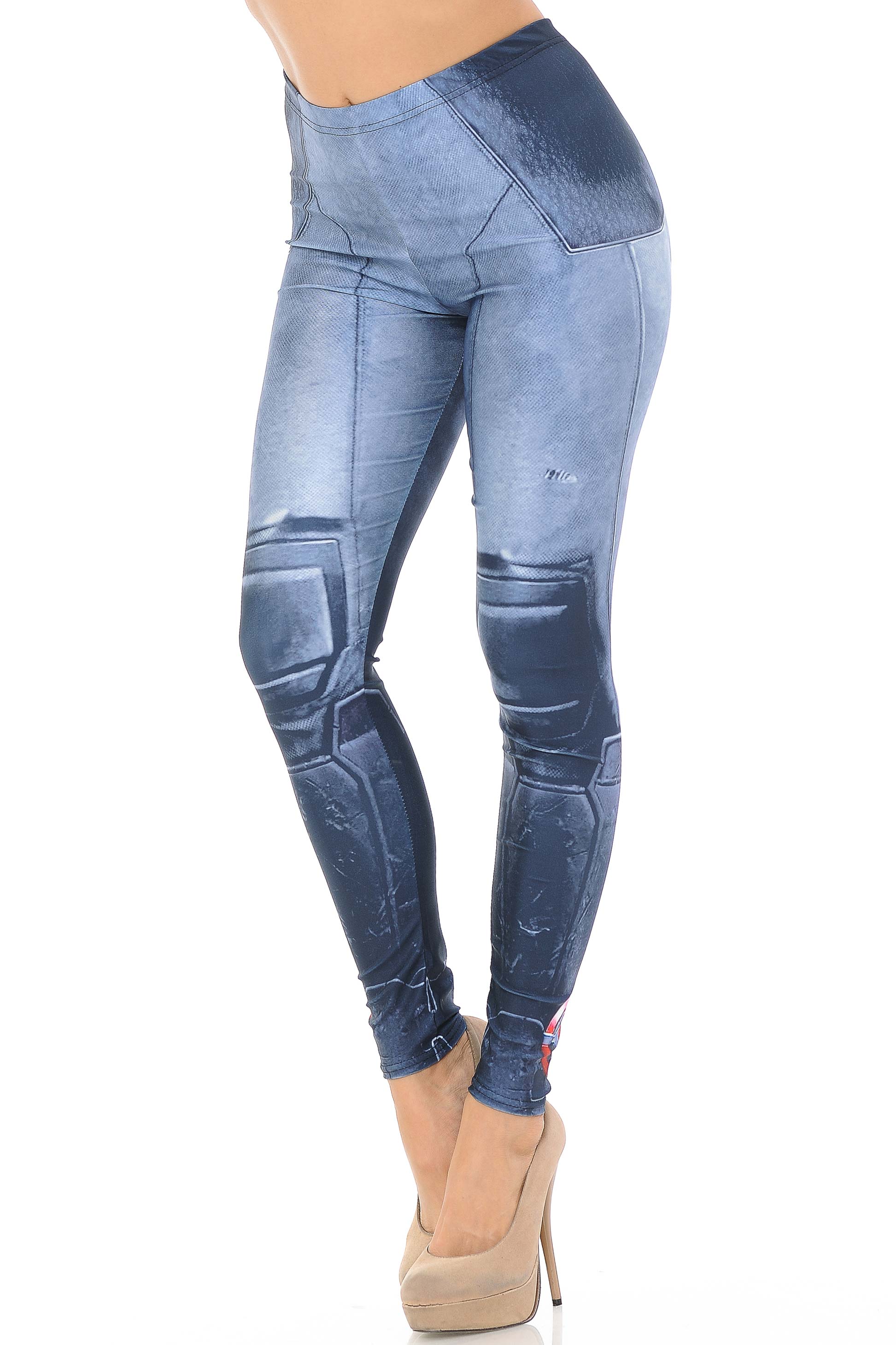 Premium Graphic Print Leg Armor Leggings