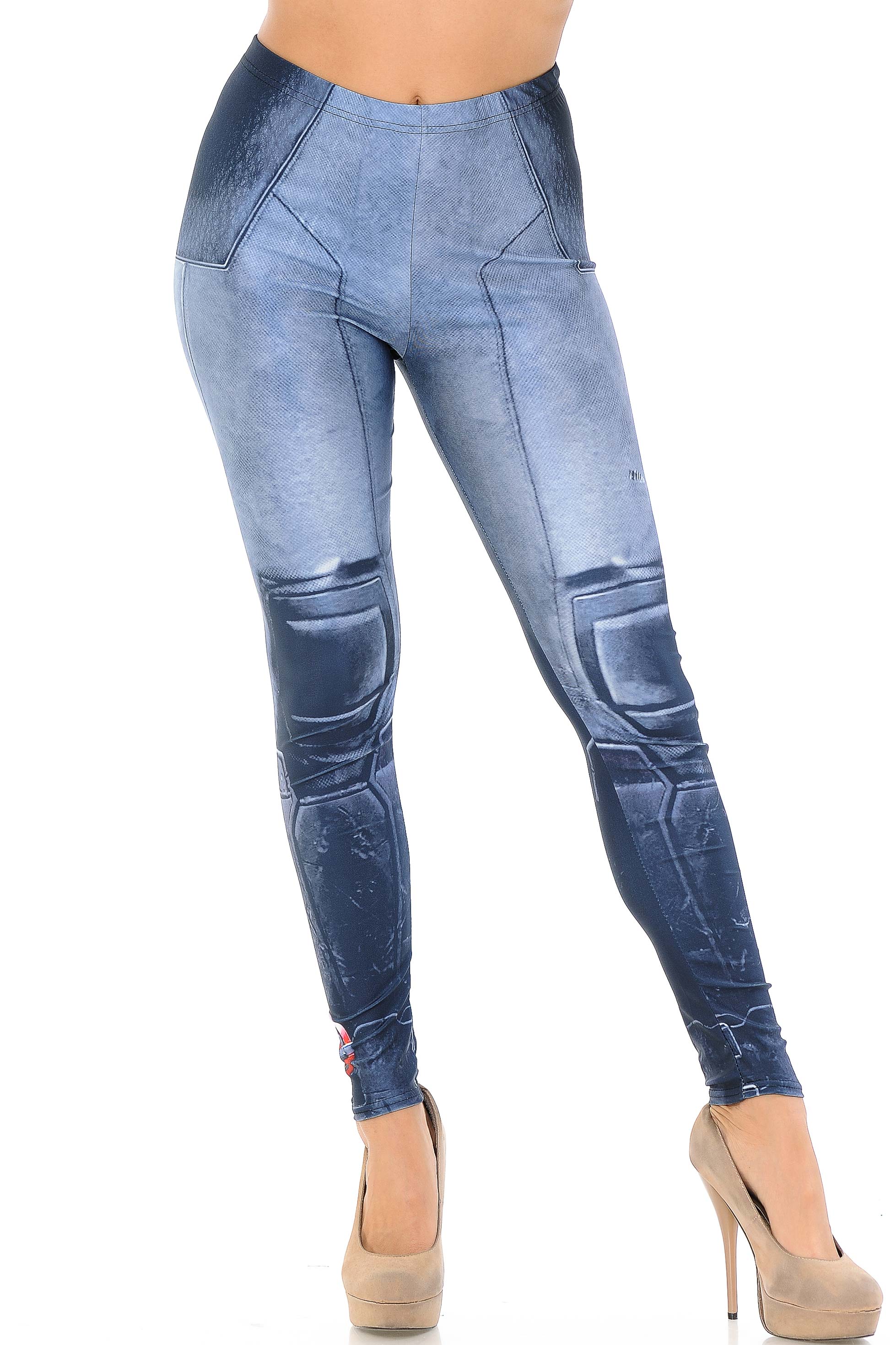 Premium Graphic Print Leg Armor Leggings