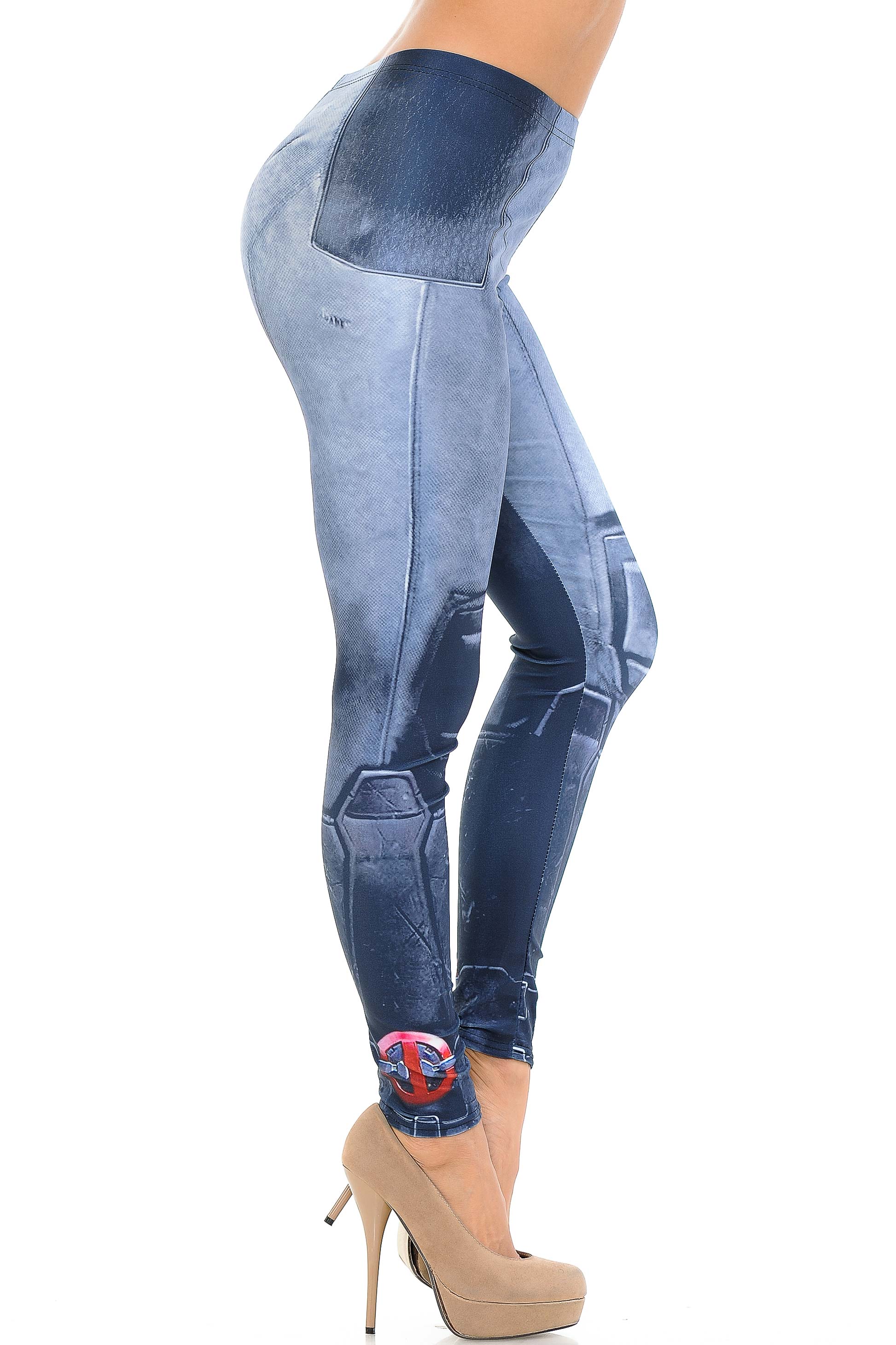 Premium Graphic Print Leg Armor Leggings