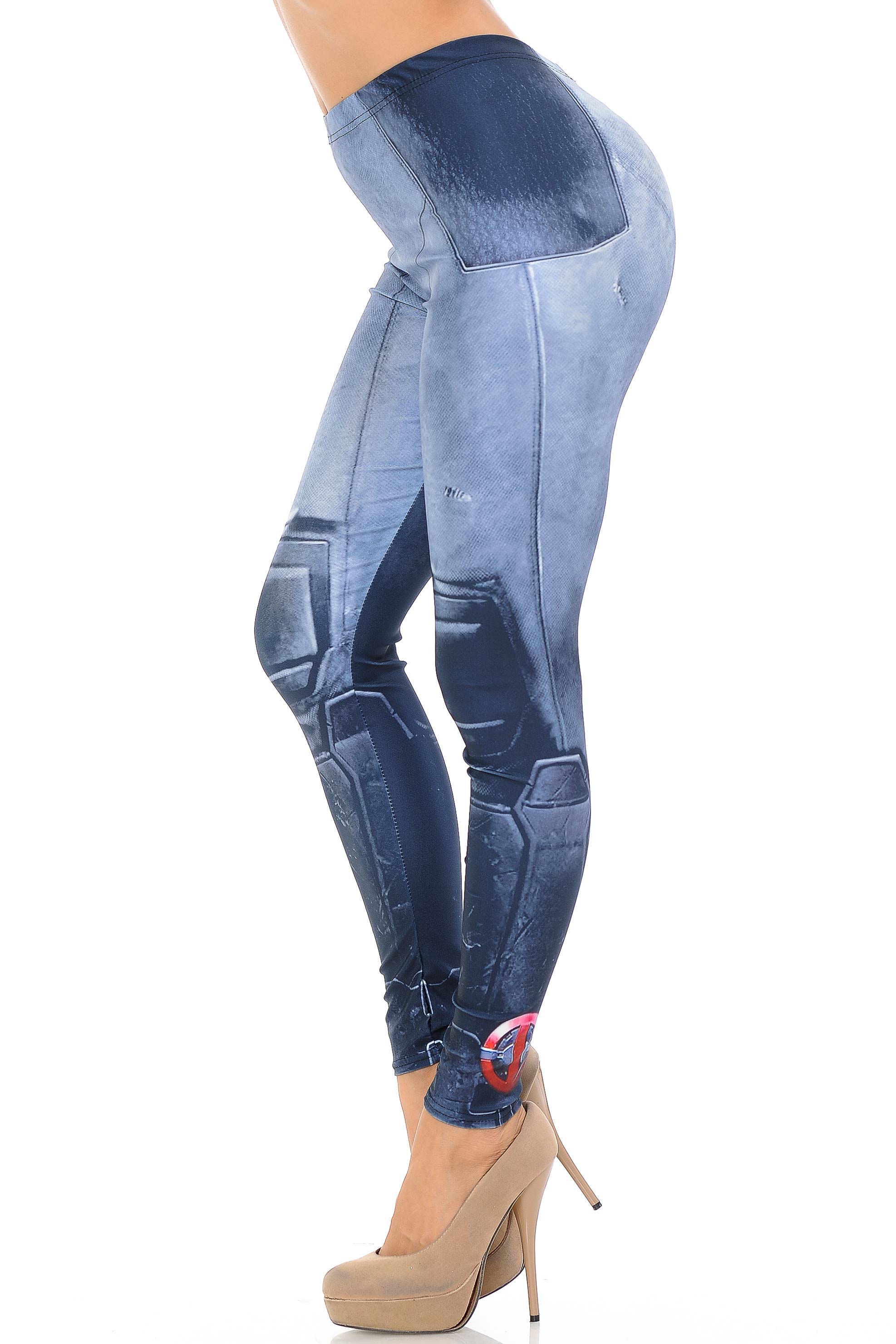 Premium Graphic Print Leg Armor Leggings