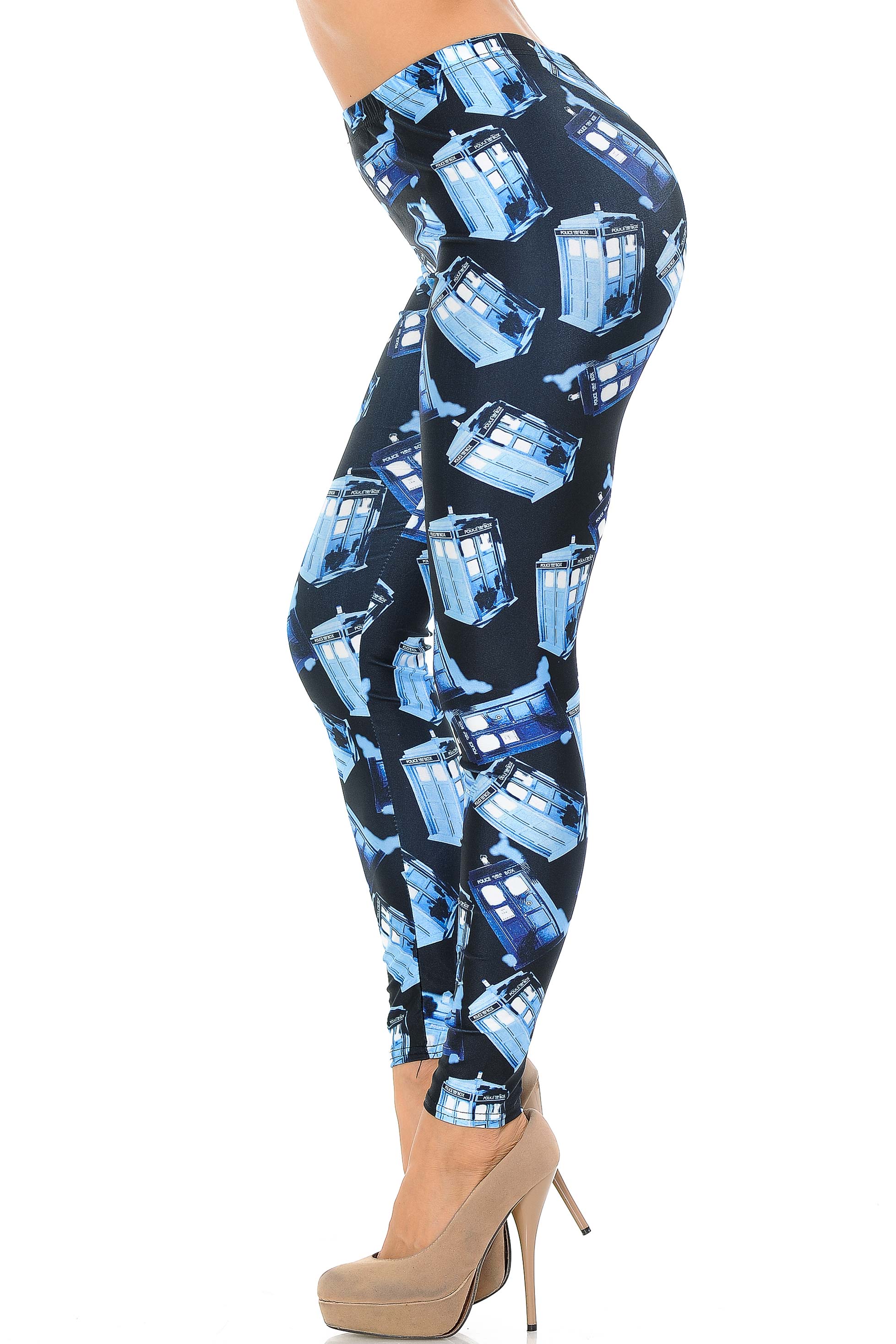 Premium Graphic British Police Call Box Leggings
