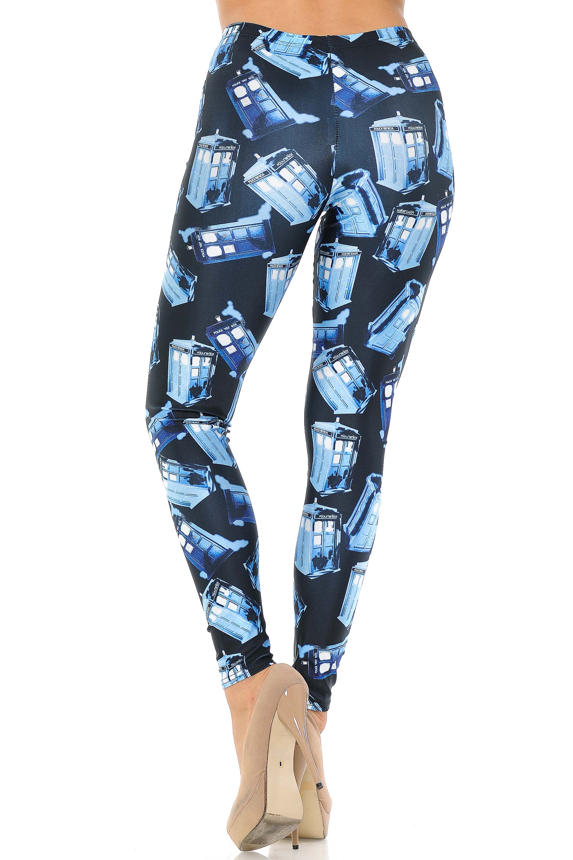 Premium Graphic British Police Call Box Leggings