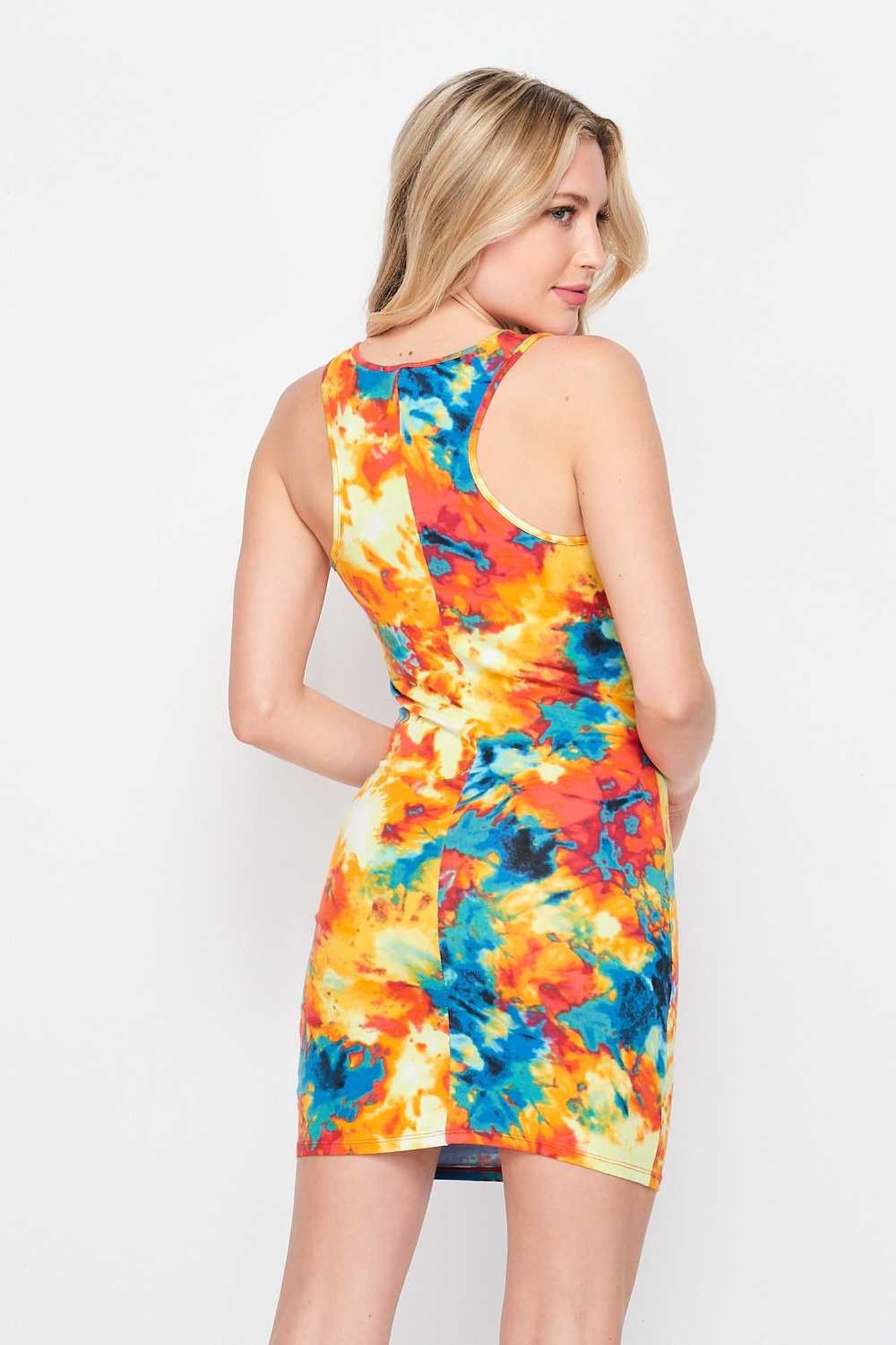 Tie Dye Bodycon Summer Dress