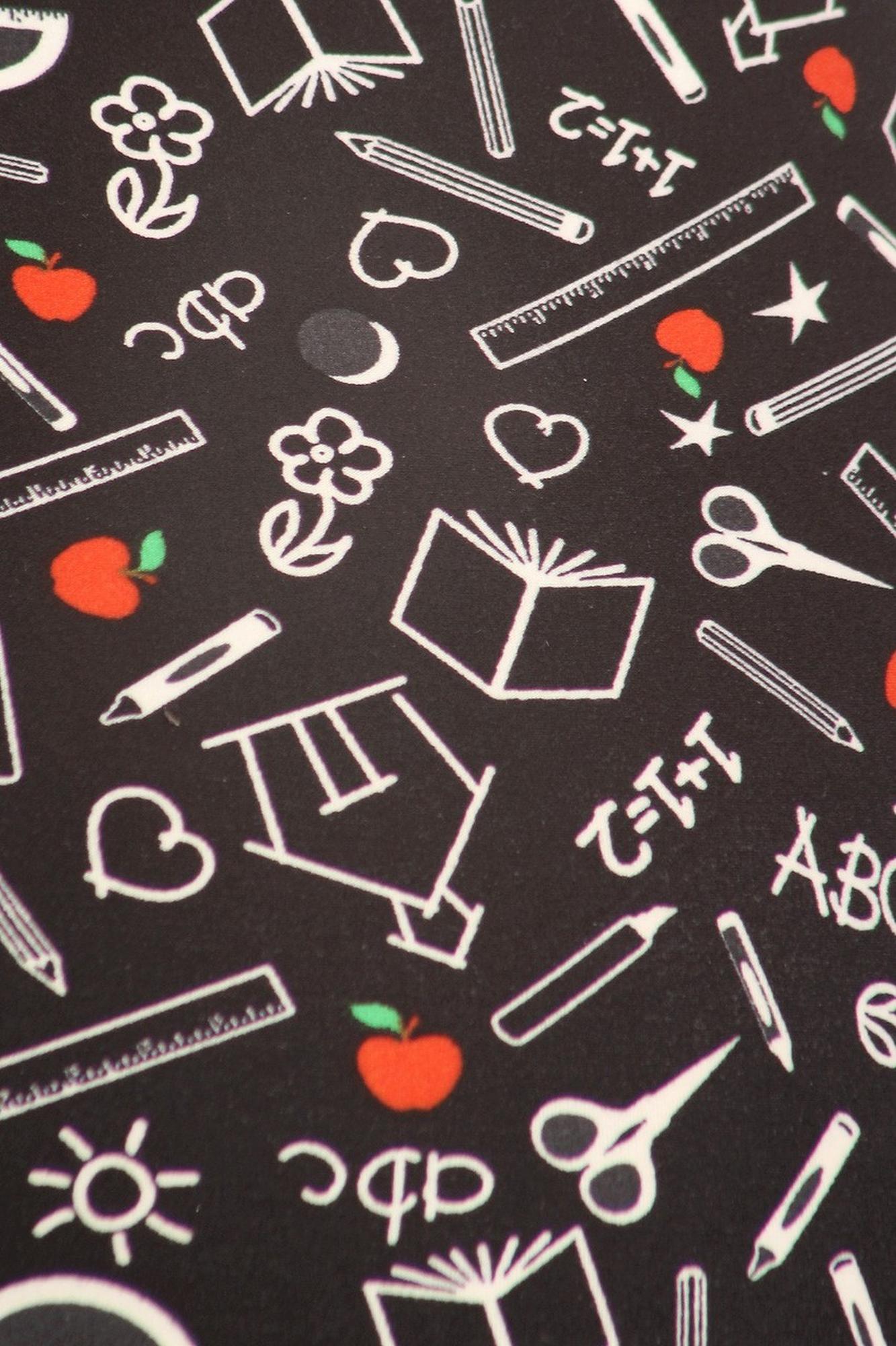 Buttery Soft College Student Plus Size Leggings - 3X-5X - LIMITED EDITION (One Size Plus,Black)