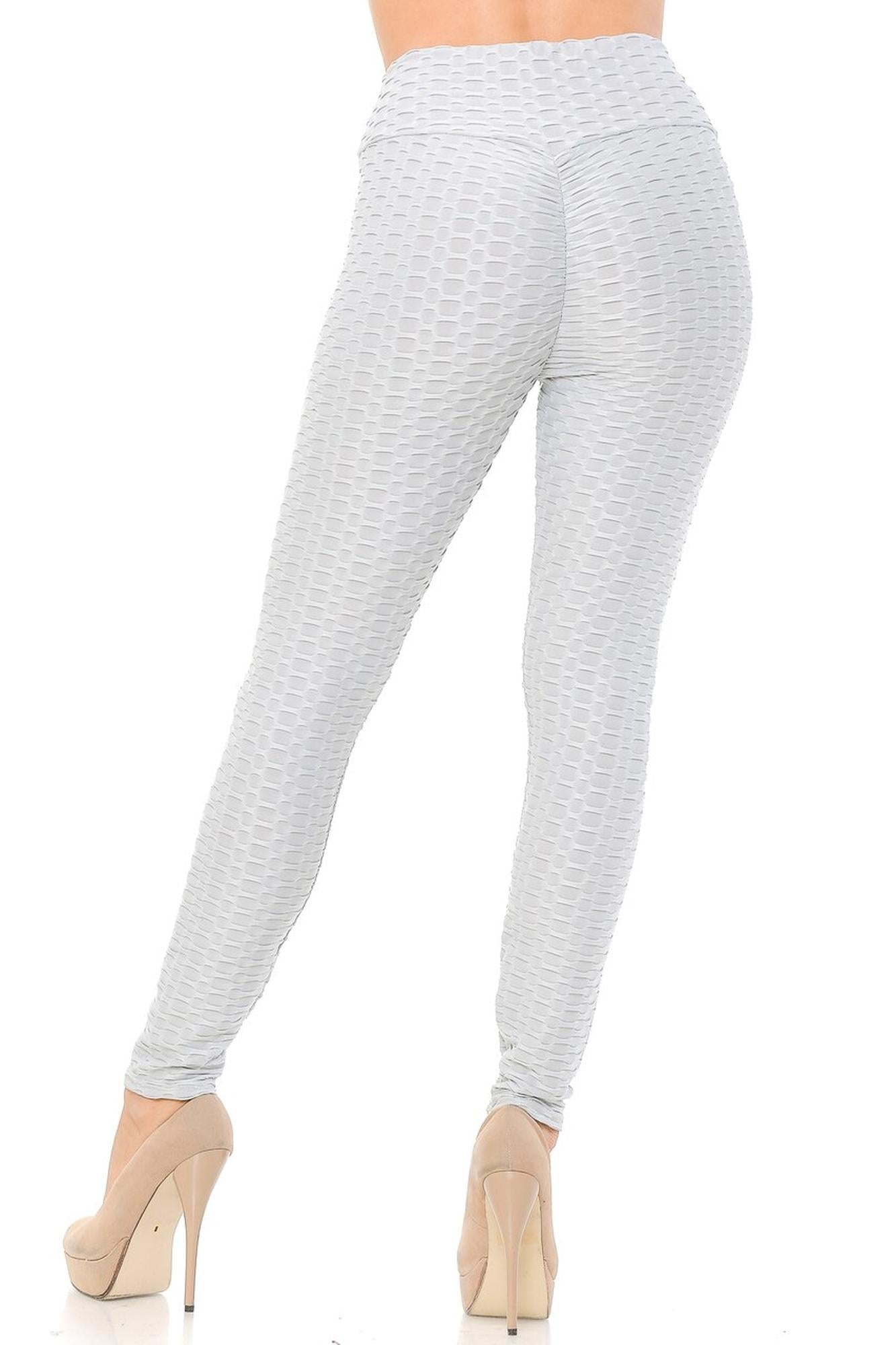 Scrunch Butt Textured High Waisted Leggings