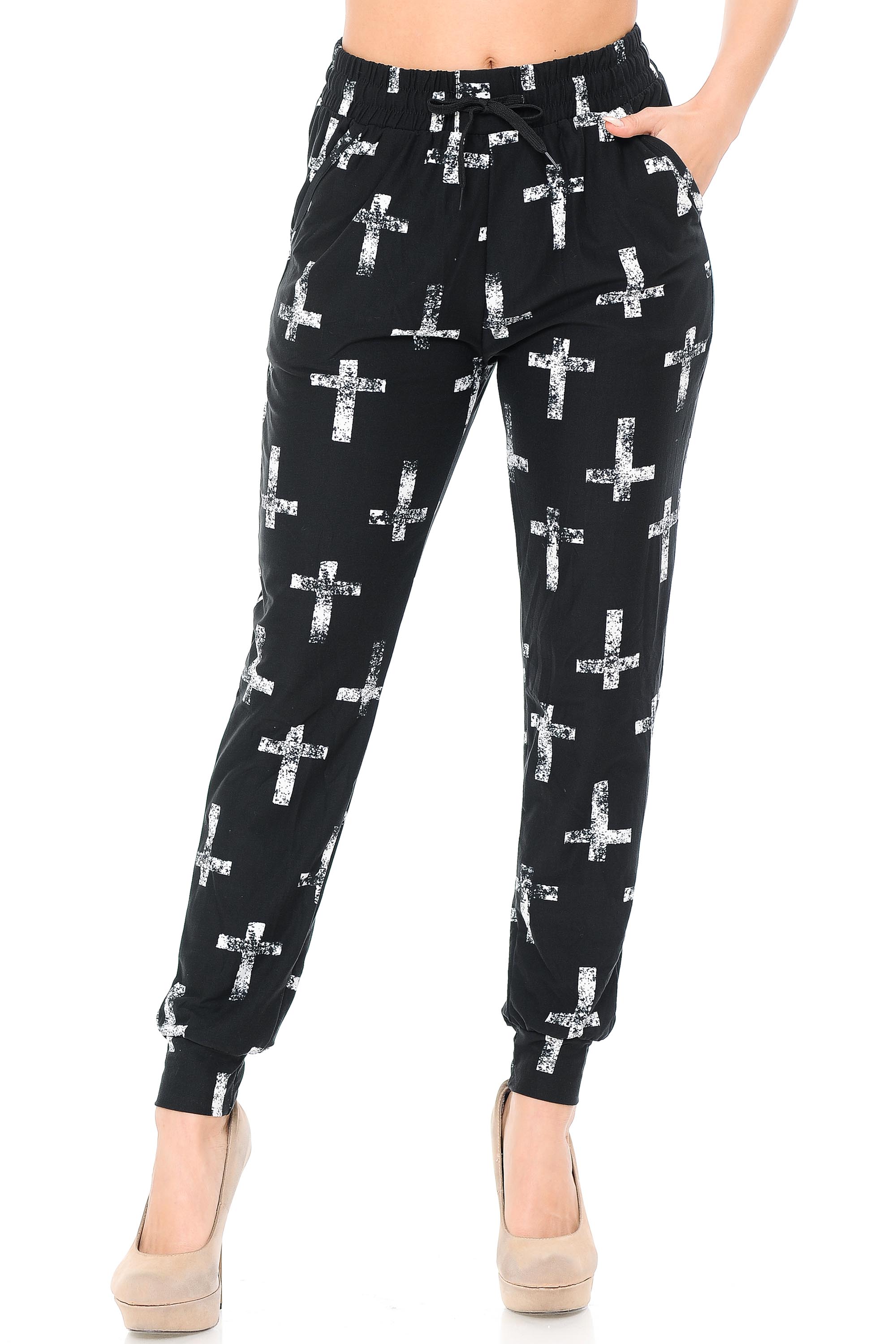 Brushed Faded Cross Joggers