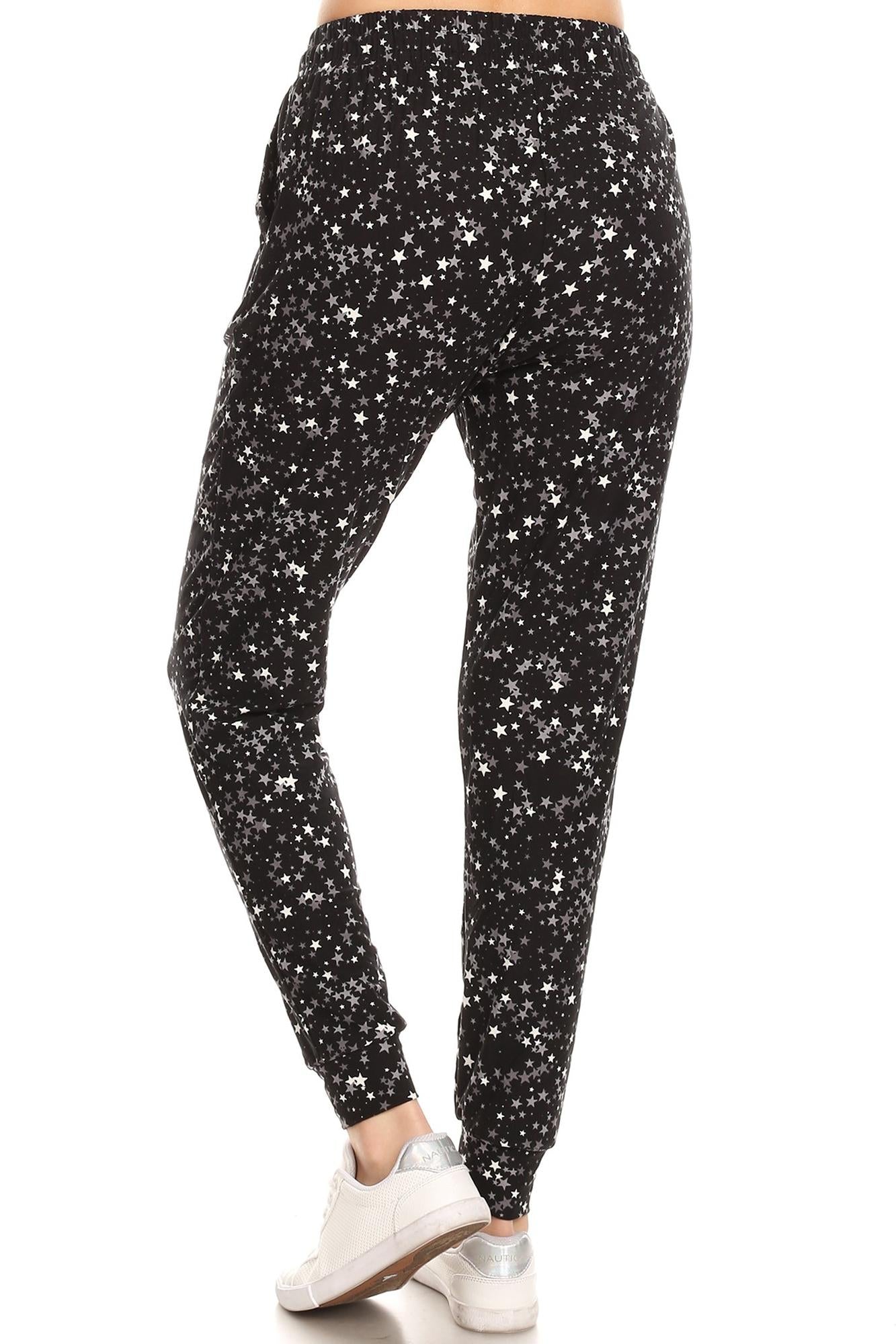Brushed Mini Star Plus Size Joggers