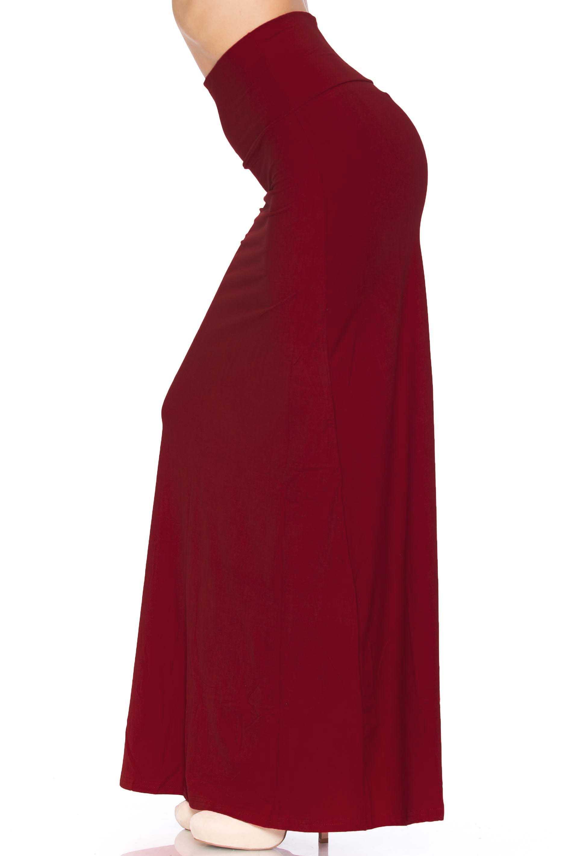 Buttery Smooth Solid Black Maxi Skirt