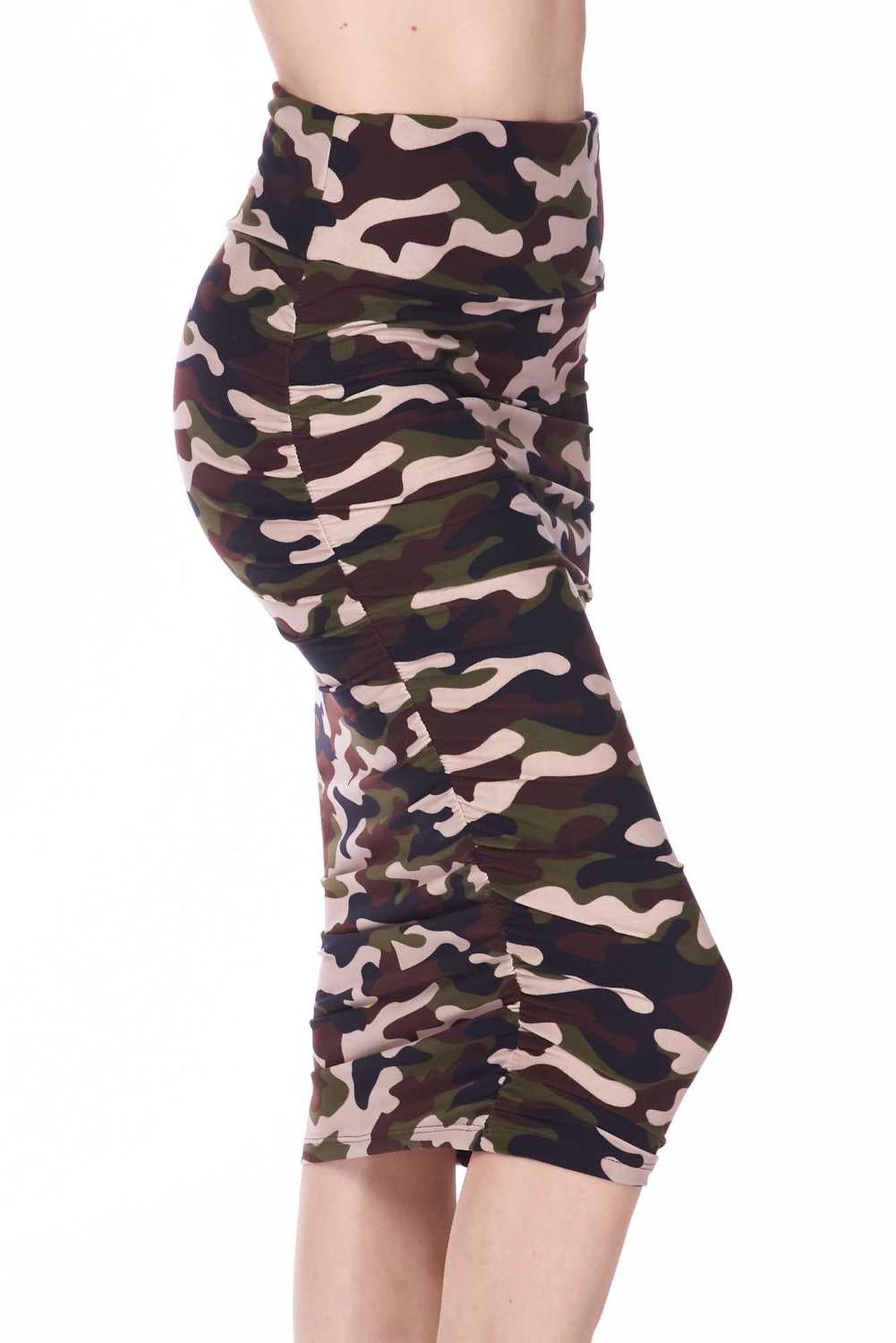 Buttery Smooth Flirty Camouflage Pencil Skirt