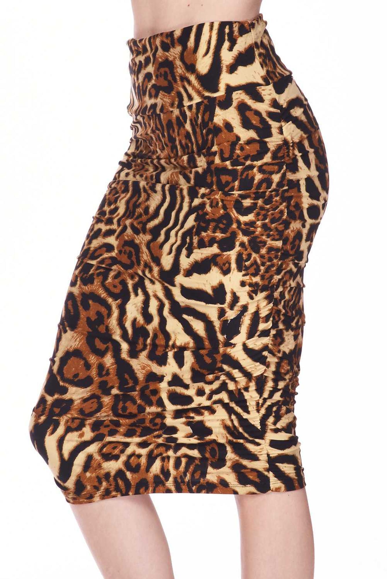 Buttery Smooth Predator Leopard Pencil Skirt