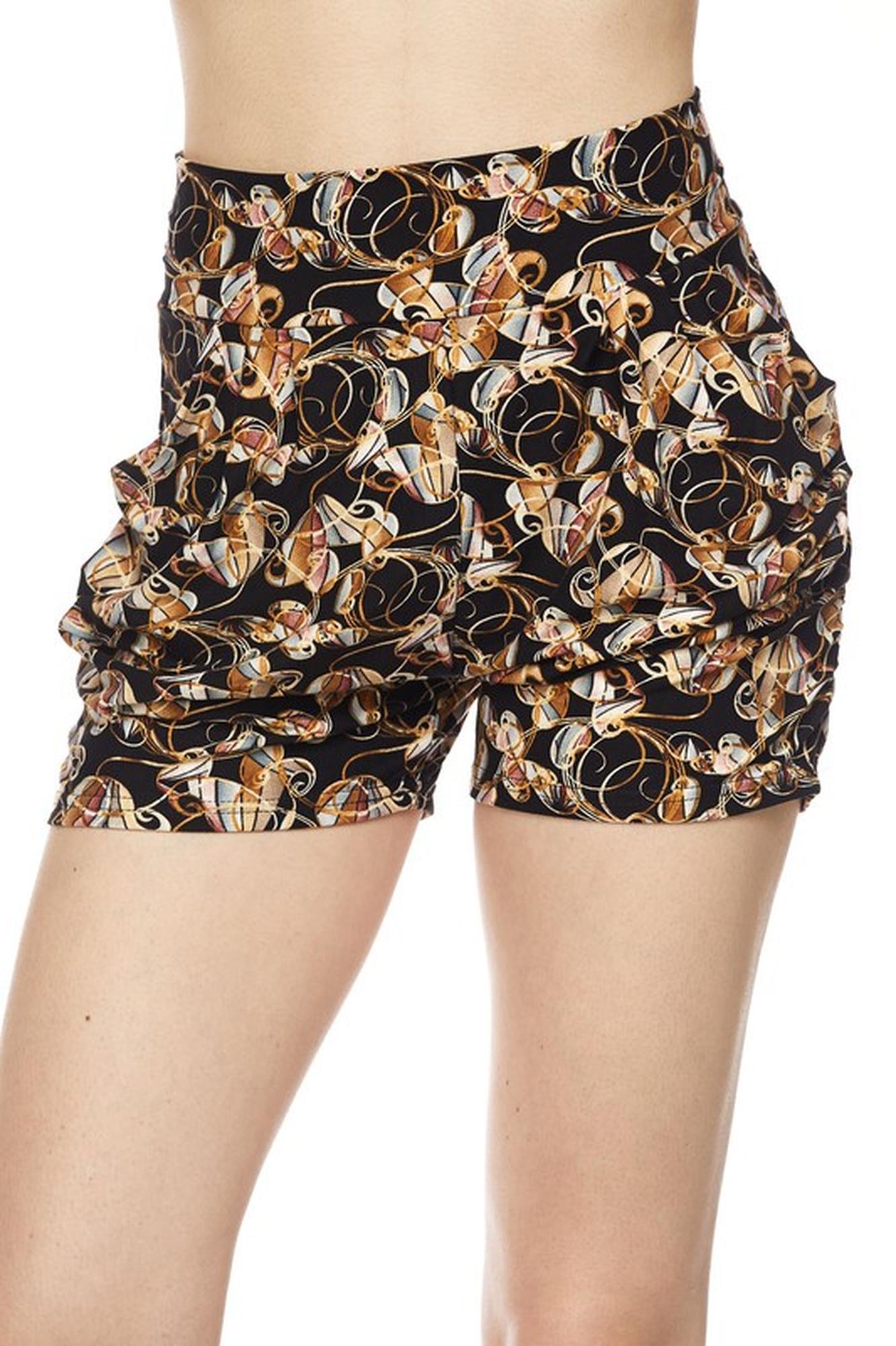Amber Petal Harem Shorts