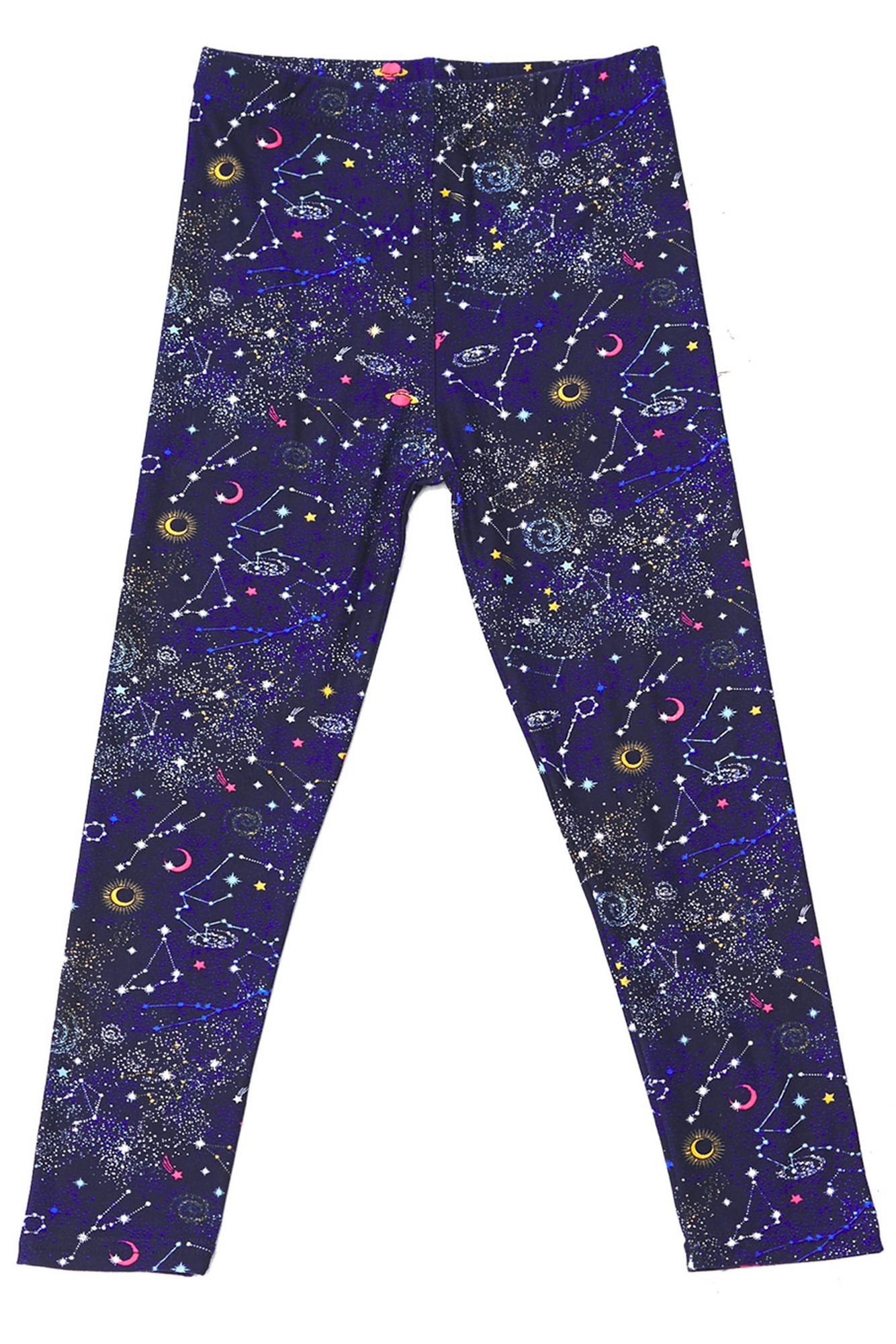 Buttery Smooth Space Constellation Kids Leggings