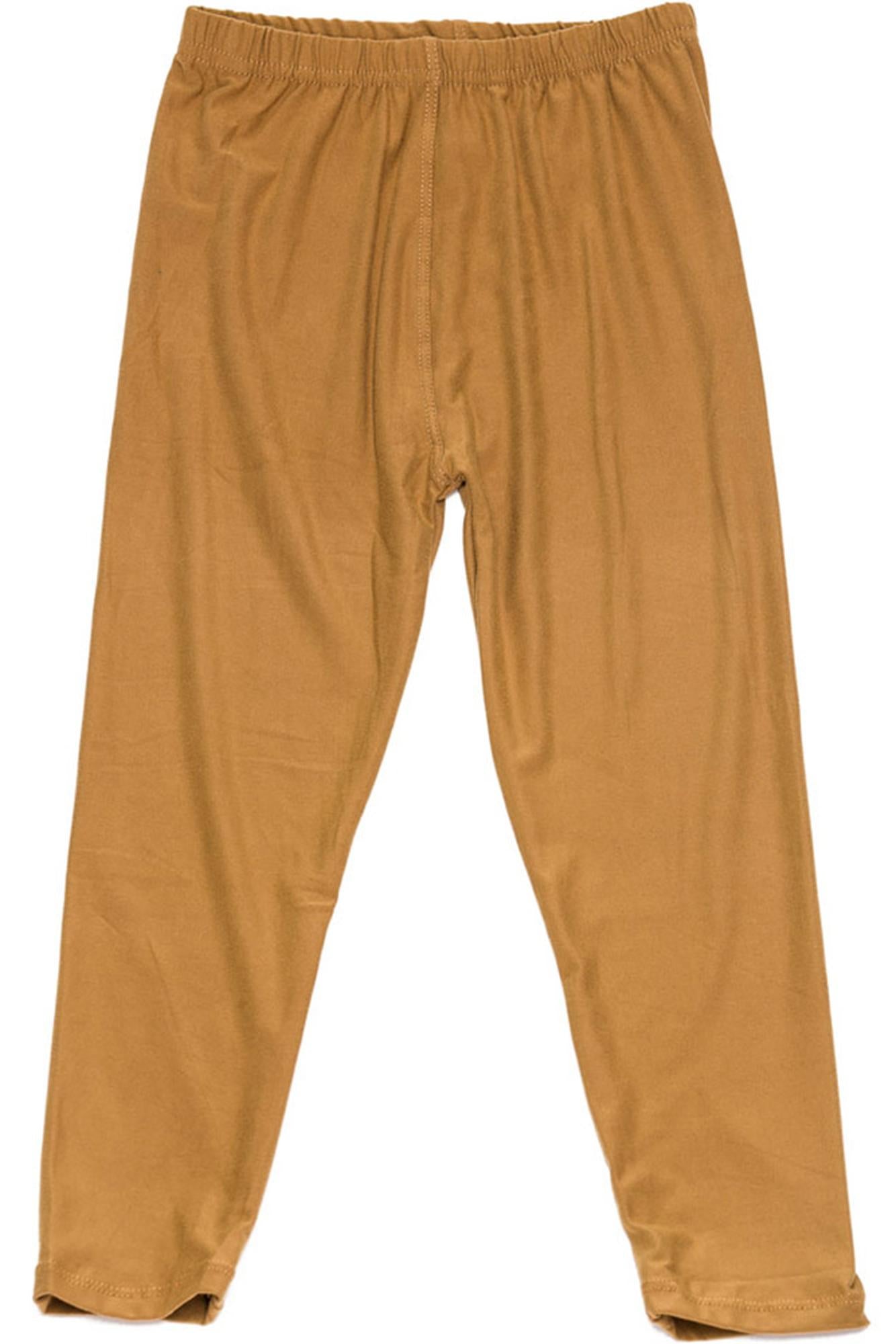 Brushed Solid Basic Kids Leggings