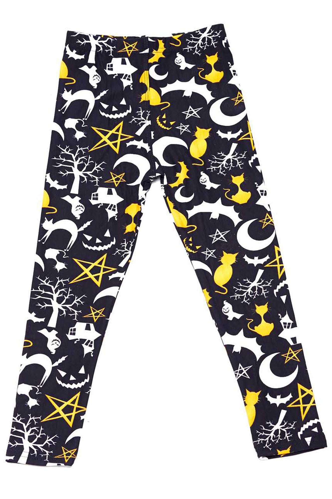 Brushed Happy Halloween Kids Leggings