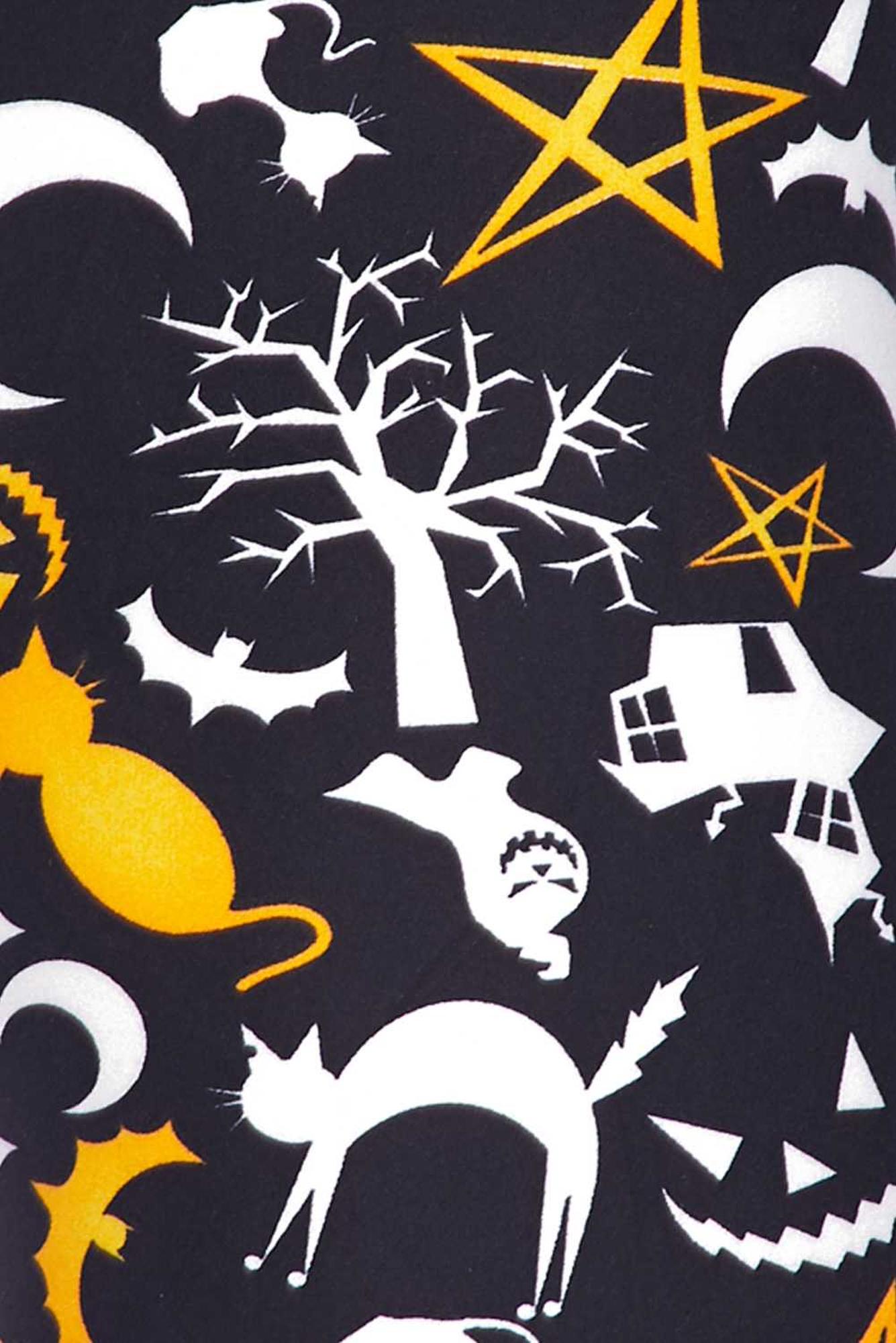 Brushed Happy Halloween Kids Leggings