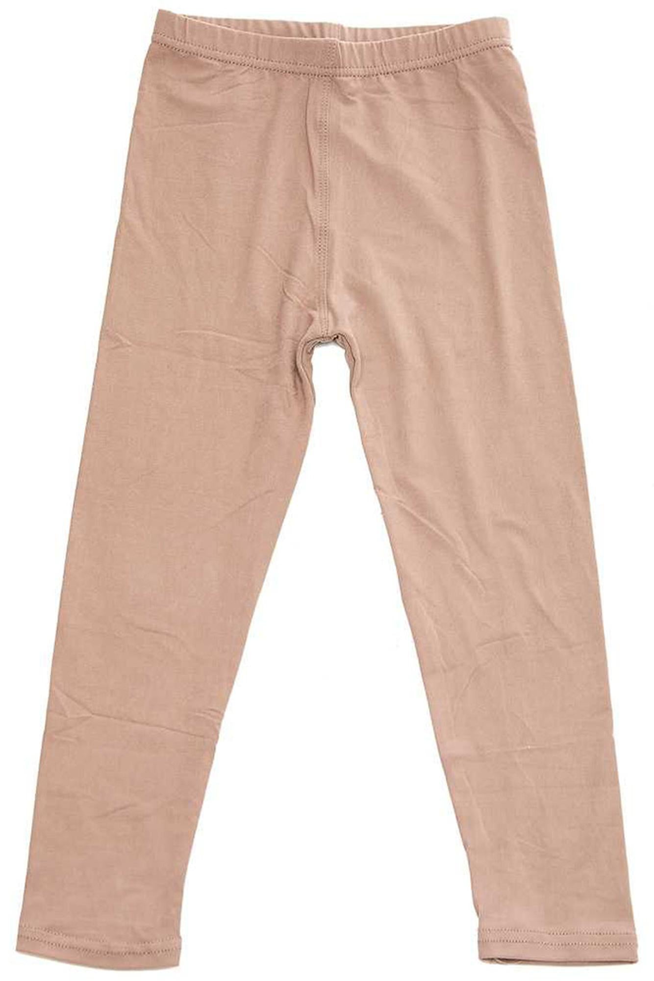 Brushed Solid Basic Kids Leggings