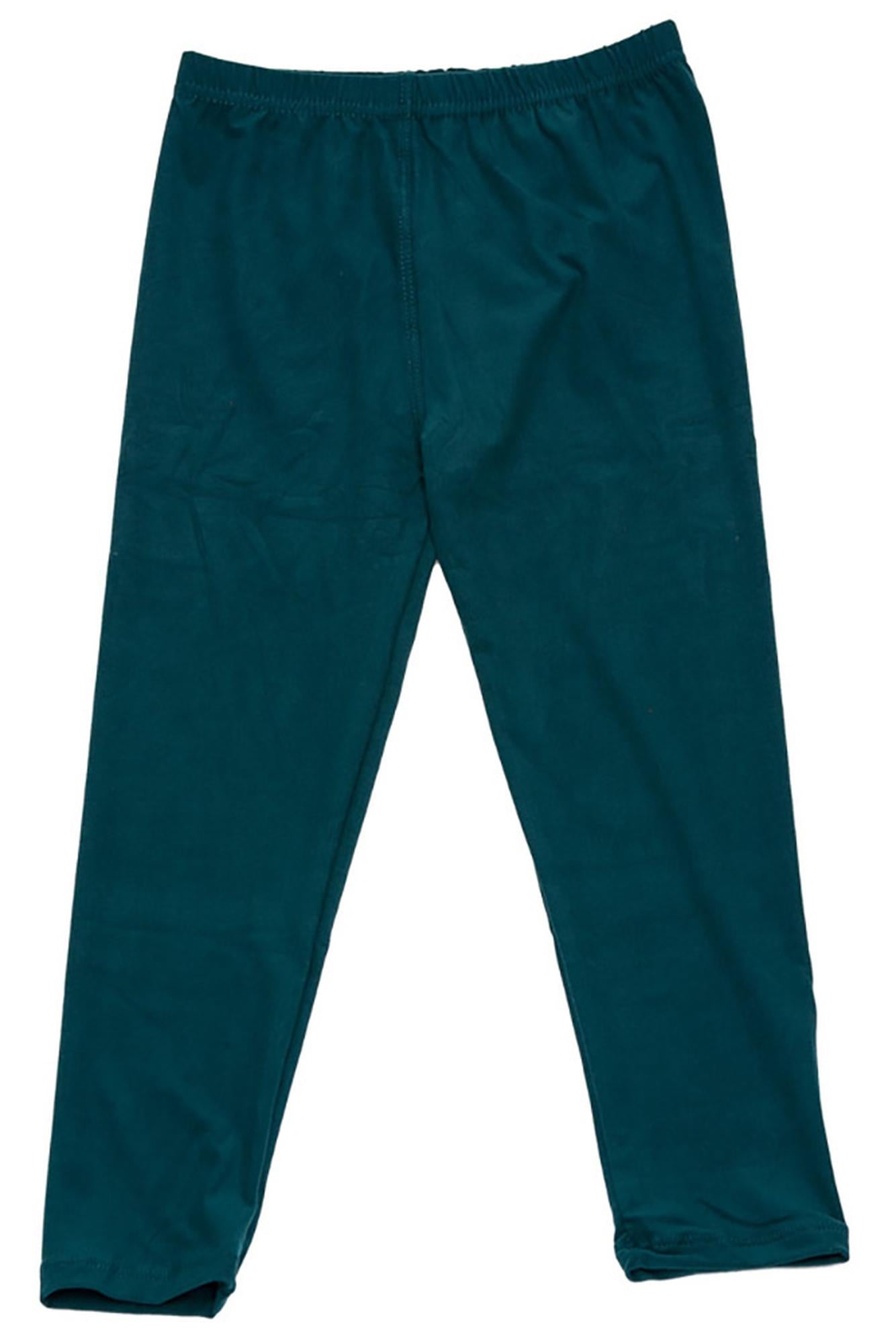 Brushed Solid Basic Kids Leggings