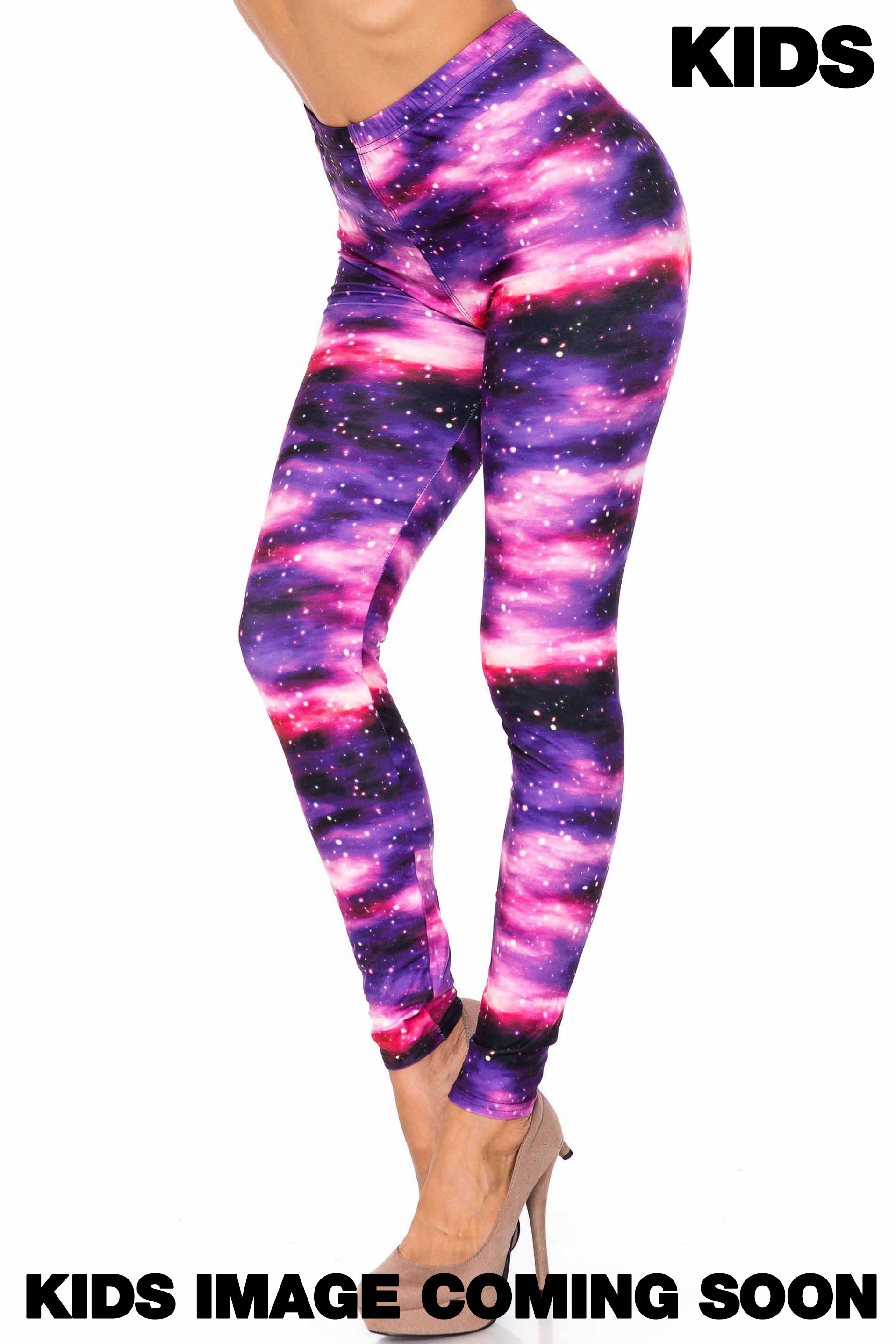 Creamy Soft Purple Mist Kids Leggings - USA Fashion™