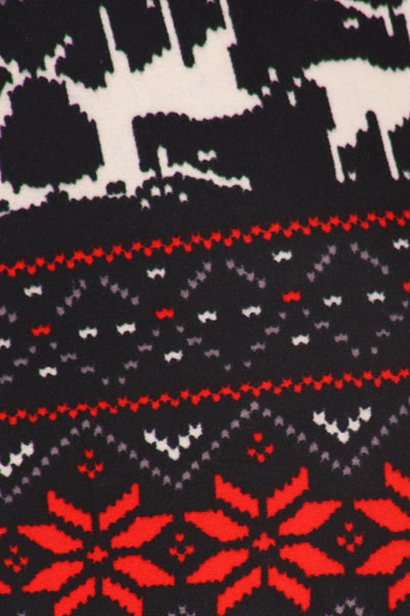 Brushed Reindeer Kids Leggings