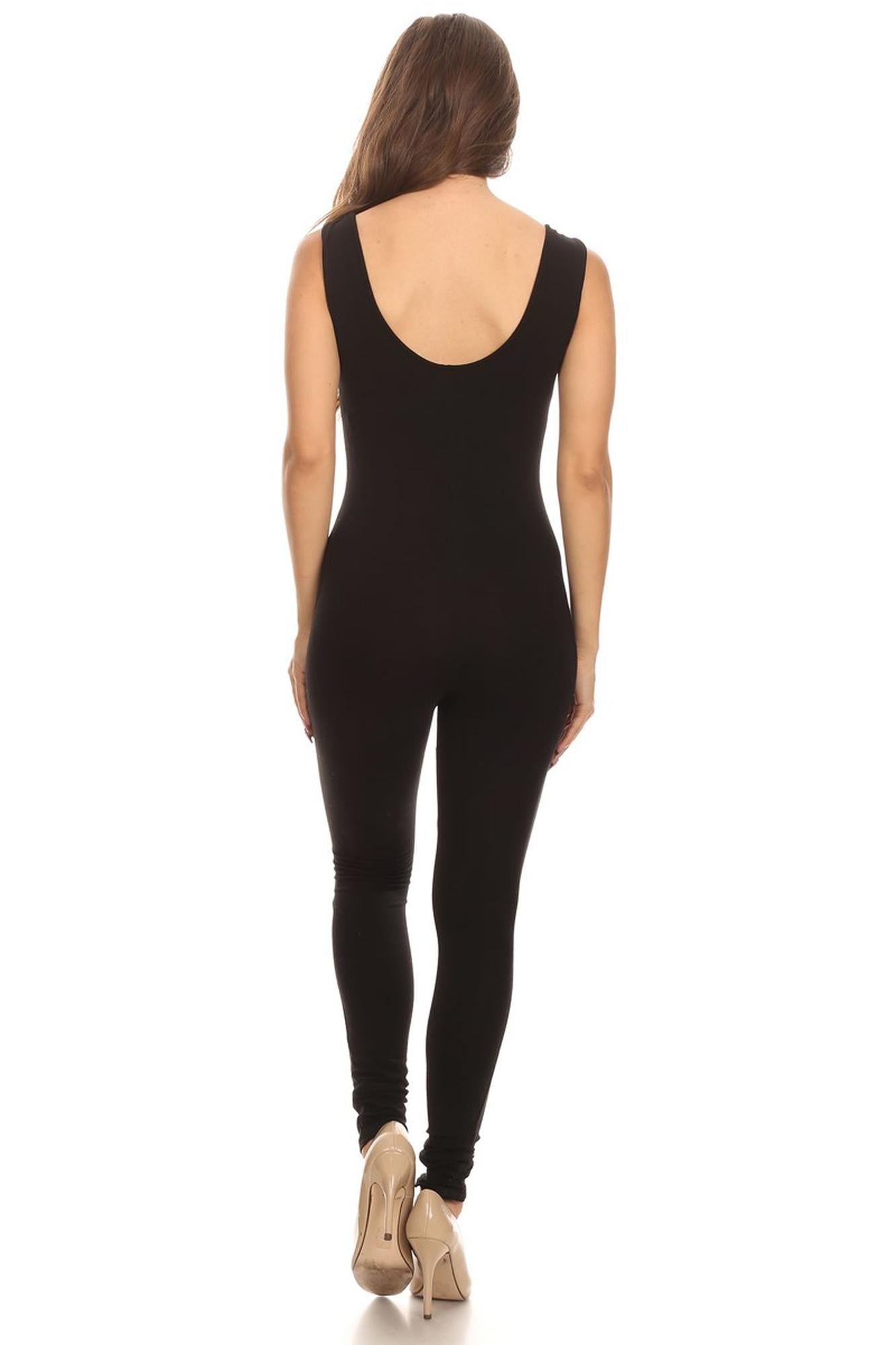 USA Cotton Basic Tank Plus Size Jumpsuit