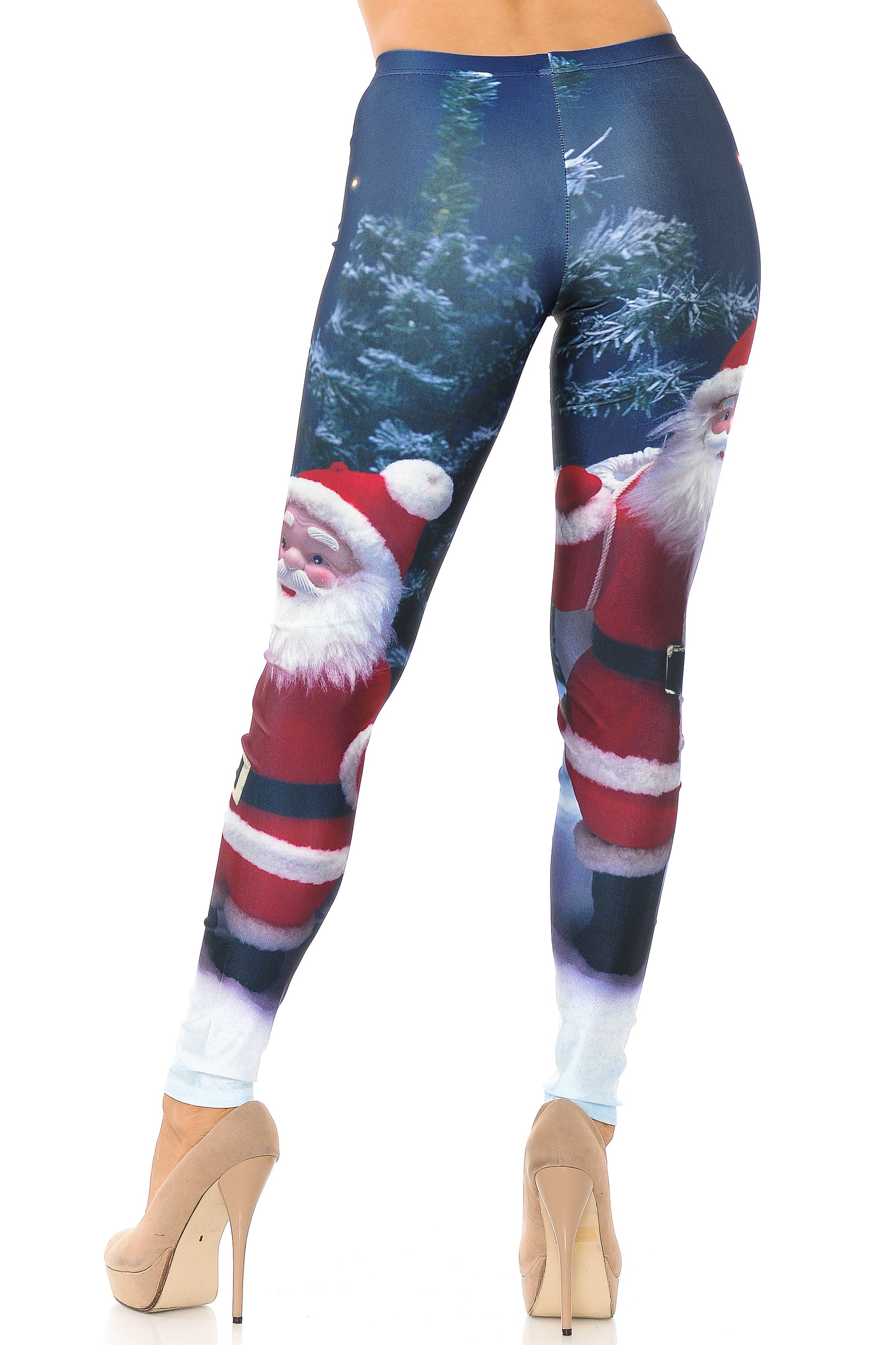Jolly Santa Claus Leggings - Plus Size