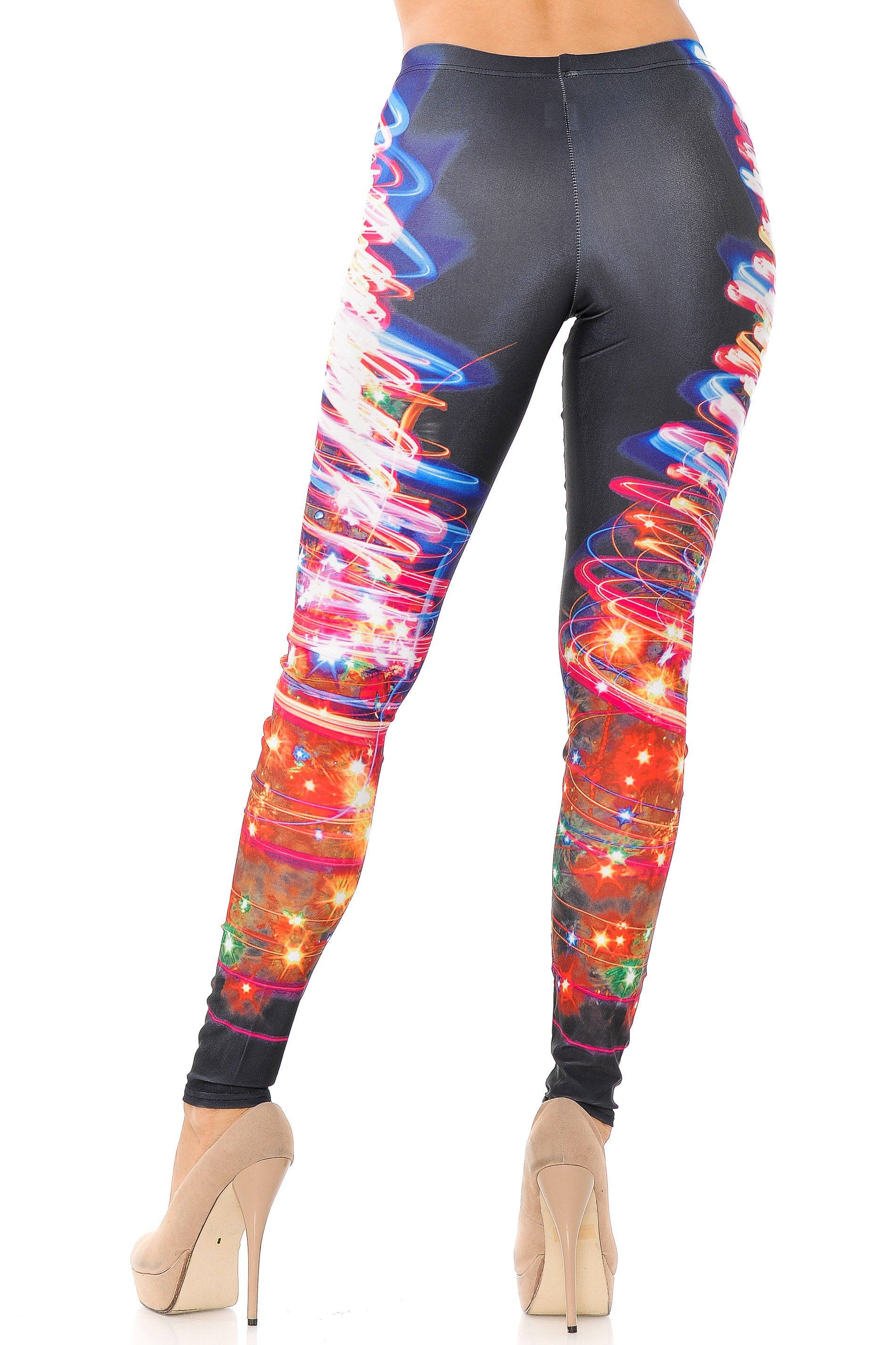 Electric Christmas Tree Leggings | Plus Size