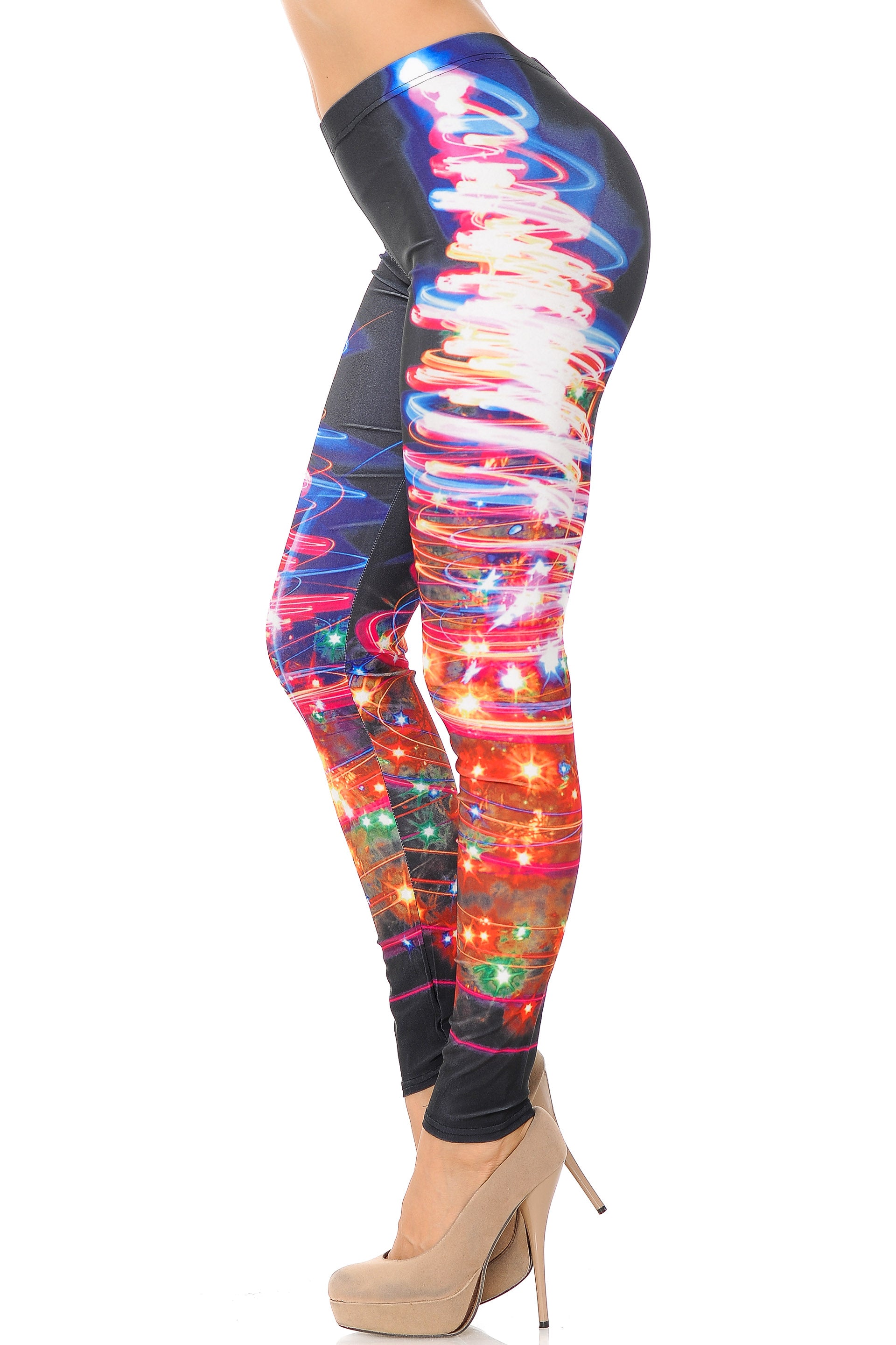 Electric Christmas Tree Leggings | Plus Size