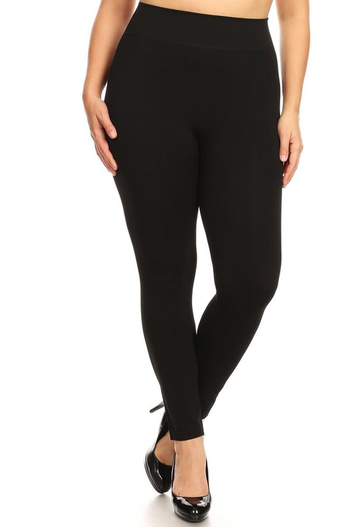 Premium Basic Plus Size High Waisted Leggings