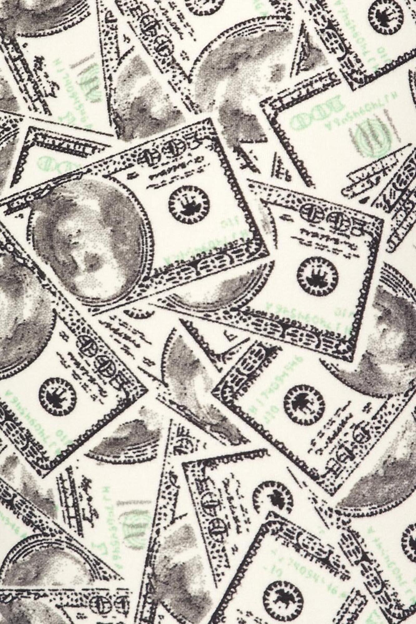 Buttery Soft Money Plus Size Leggings (One Size Plus,Ivory)