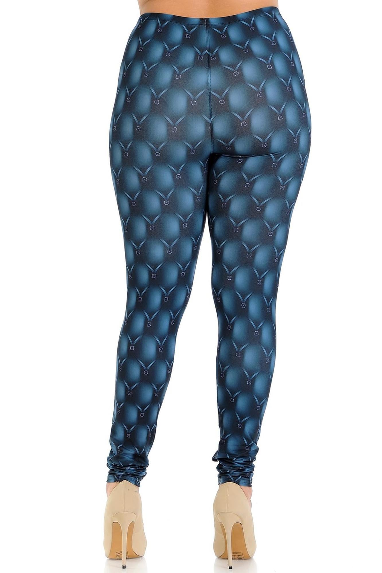 Creamy Soft Lavish Empress Plus Size Leggings - Signature Collection (One Size Plus,Teal)