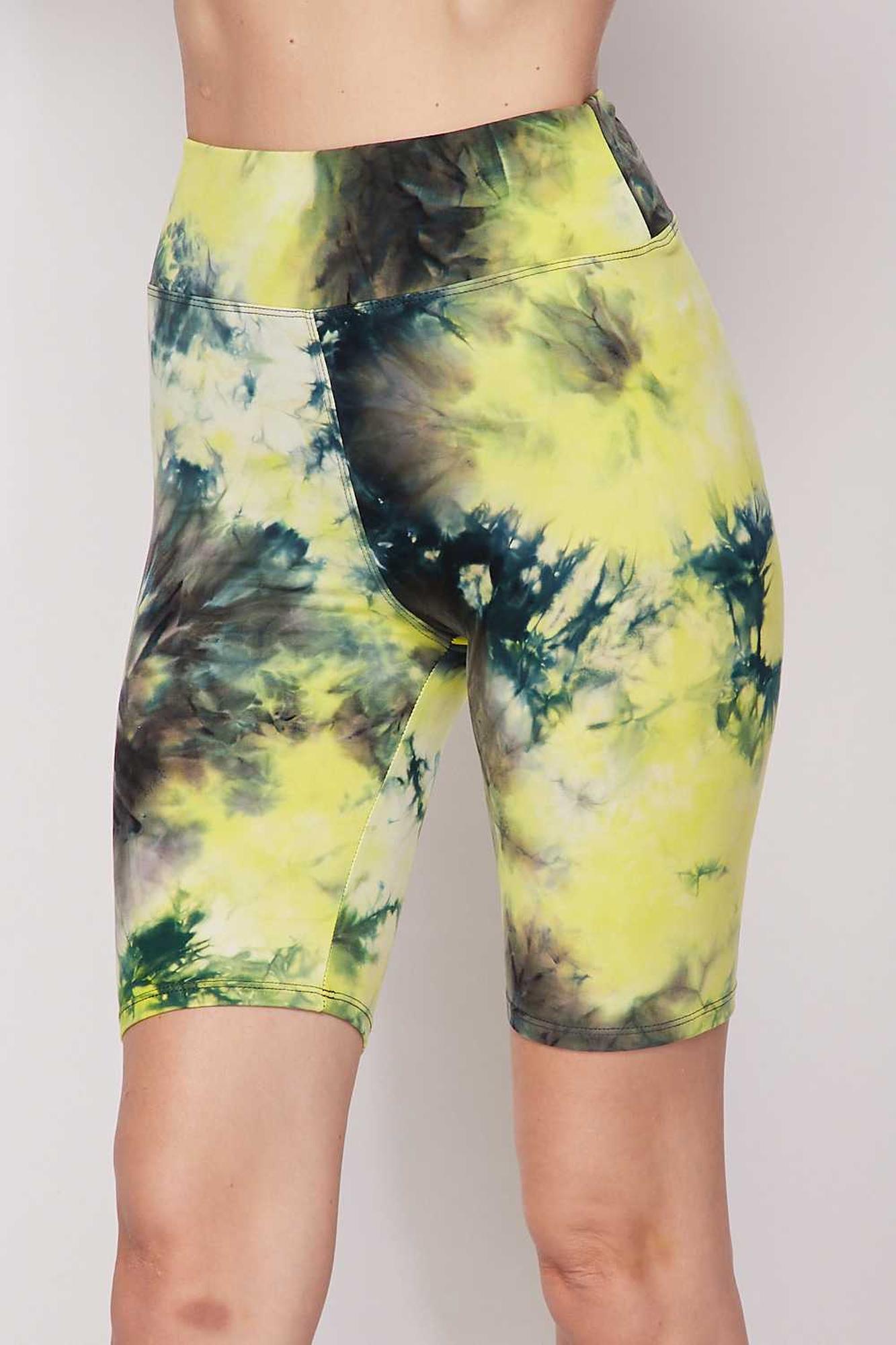 Buttery Smooth Tie Dye High Waisted Biker Shorts - 3 Inch Waist