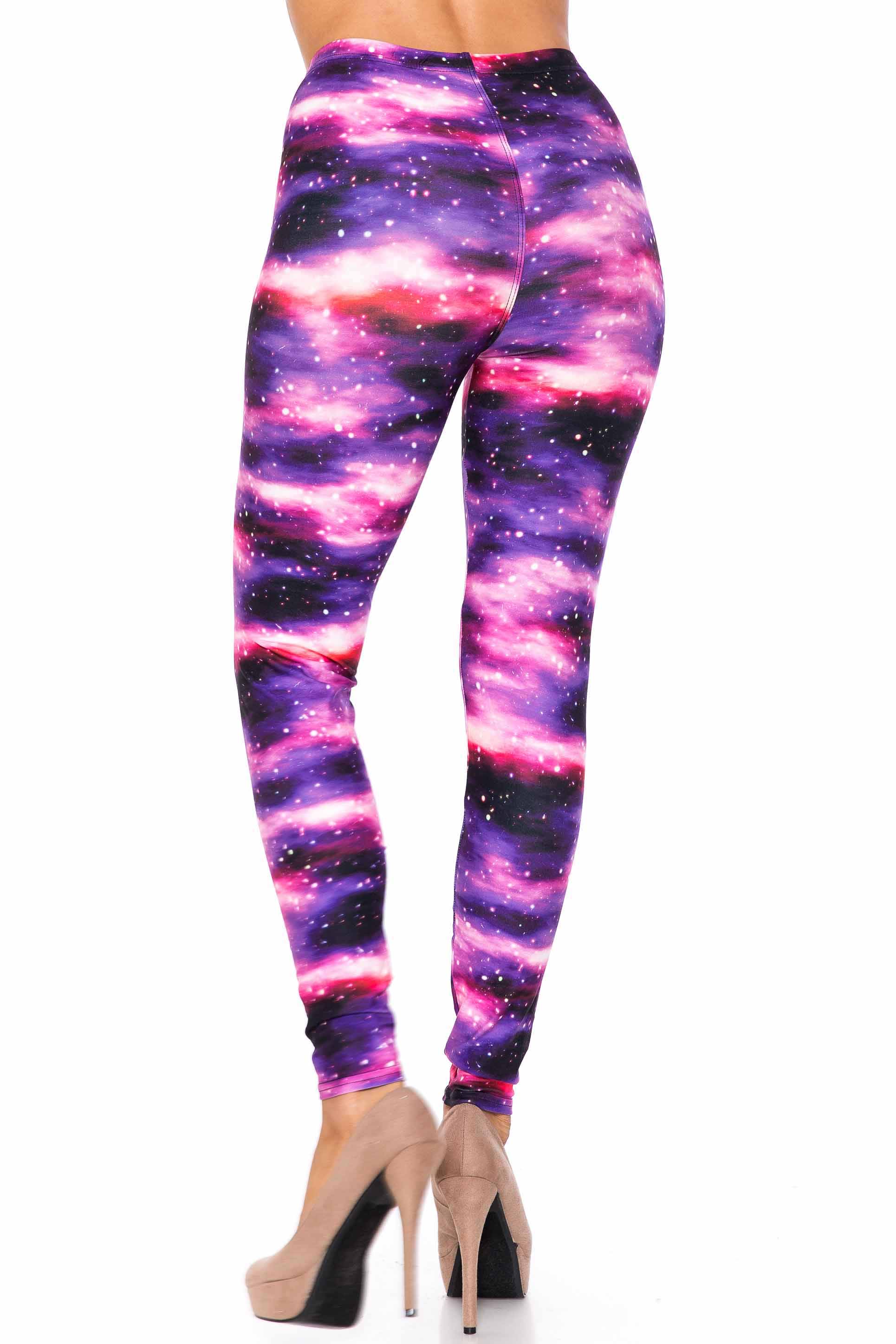 Creamy Soft Purple Mist Leggings - USA Fashion (One Size Regular,Purple)