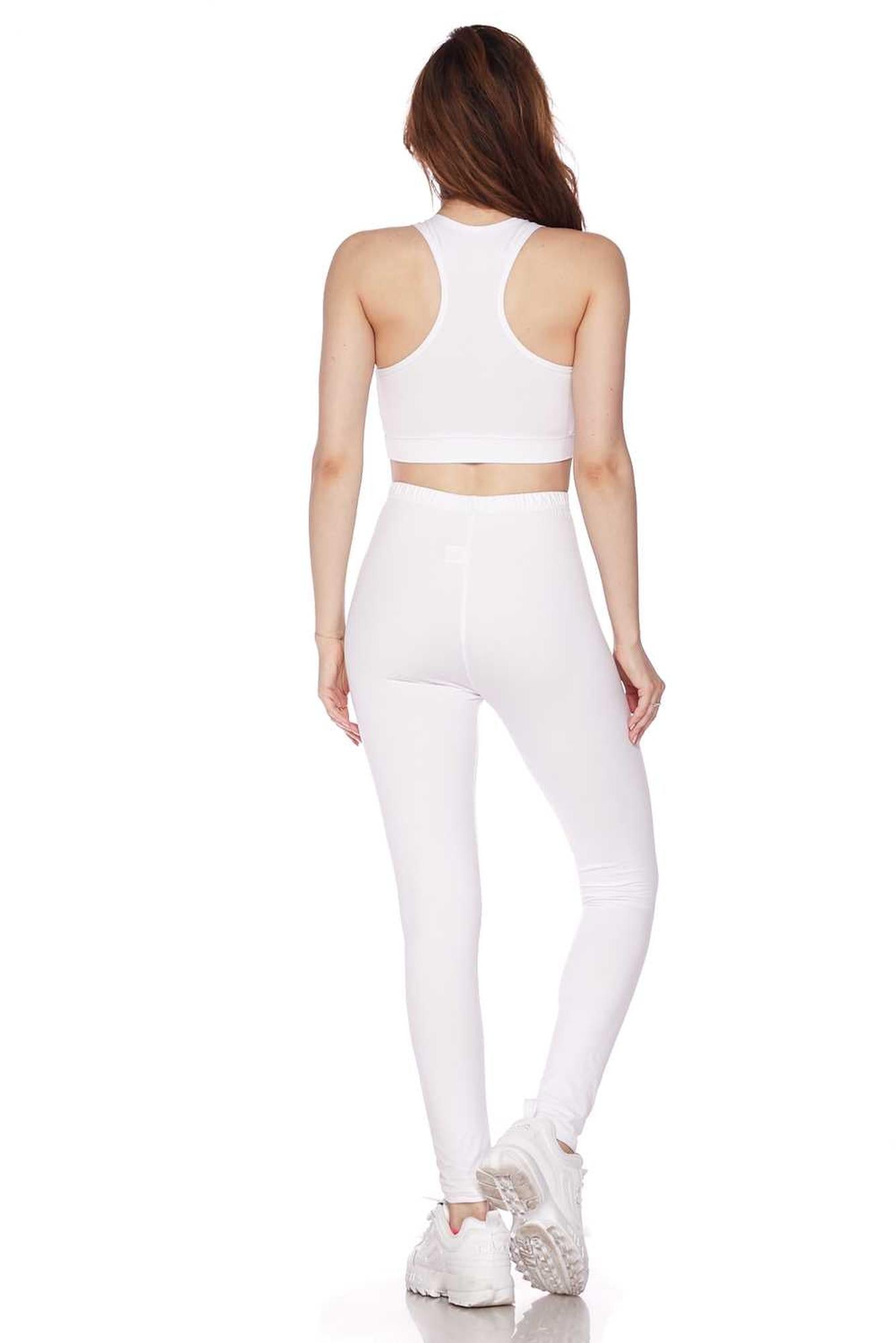 Buttery Smooth Basic Solid Leggings and Bra Set