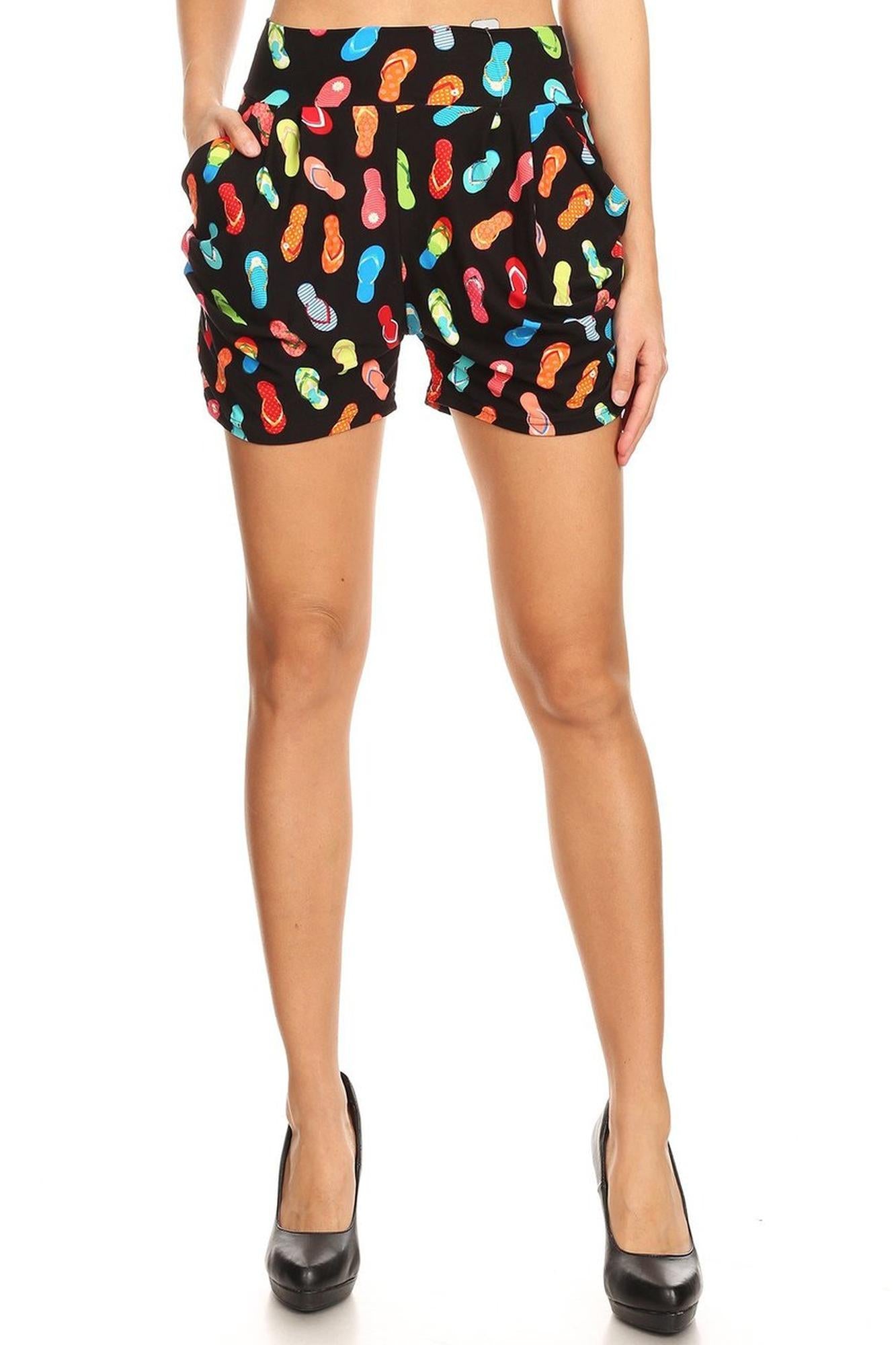 Brushed Summer Beach Sandal Shorts