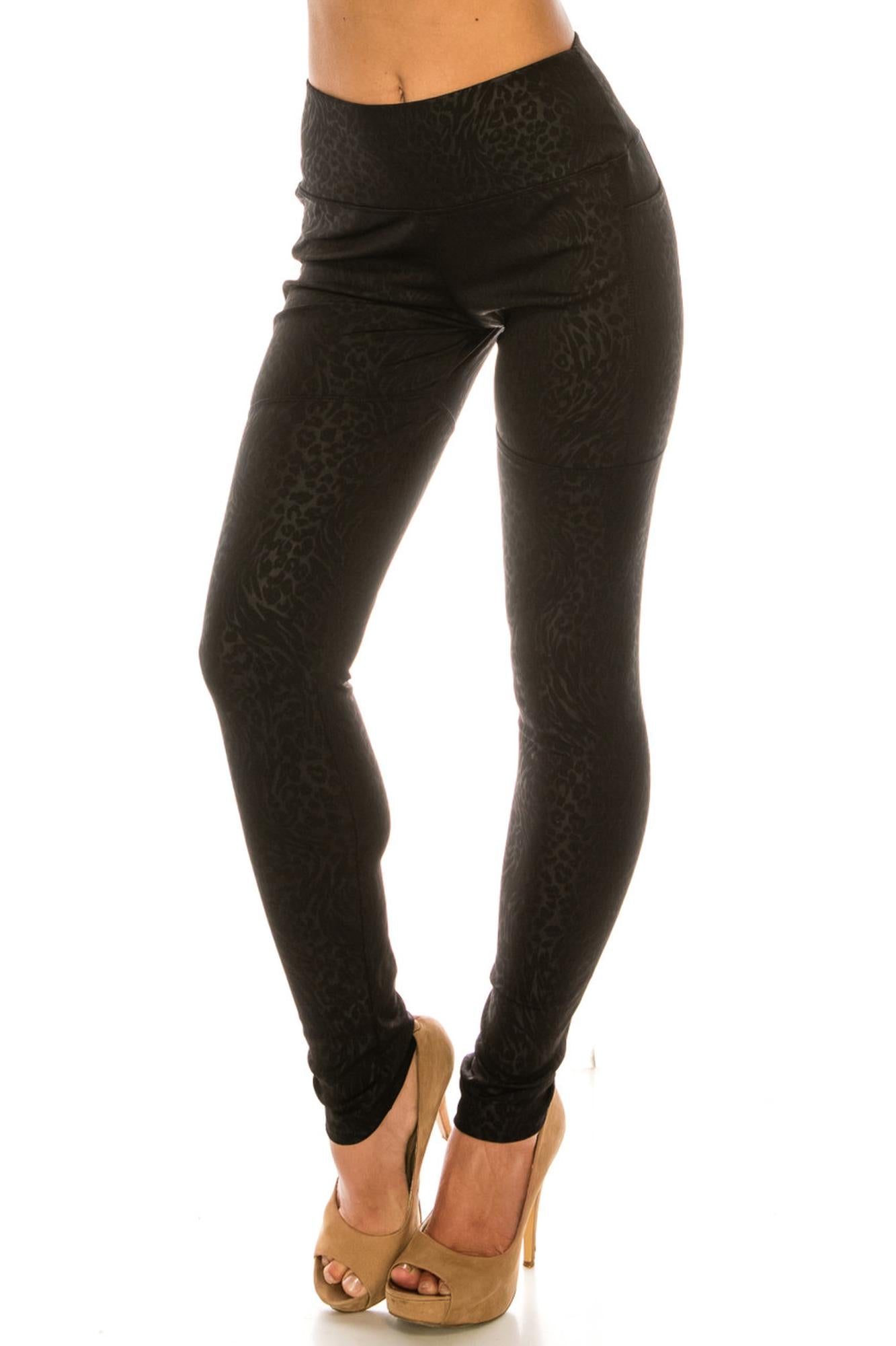 High Waisted Casual Leopard Sport Leggings
