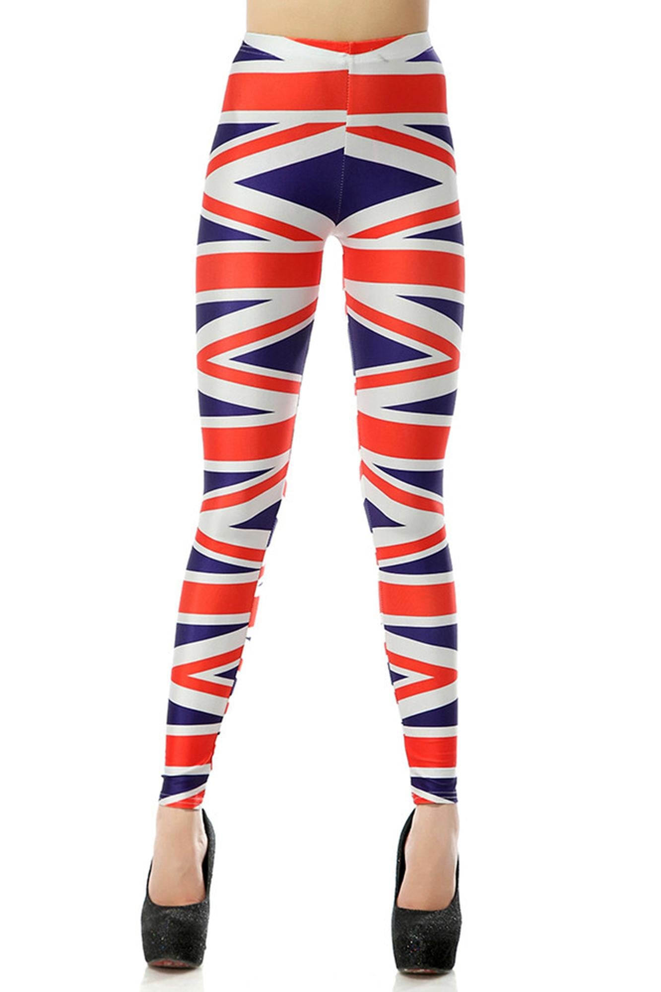 Premium Graphic Print British Flag Leggings