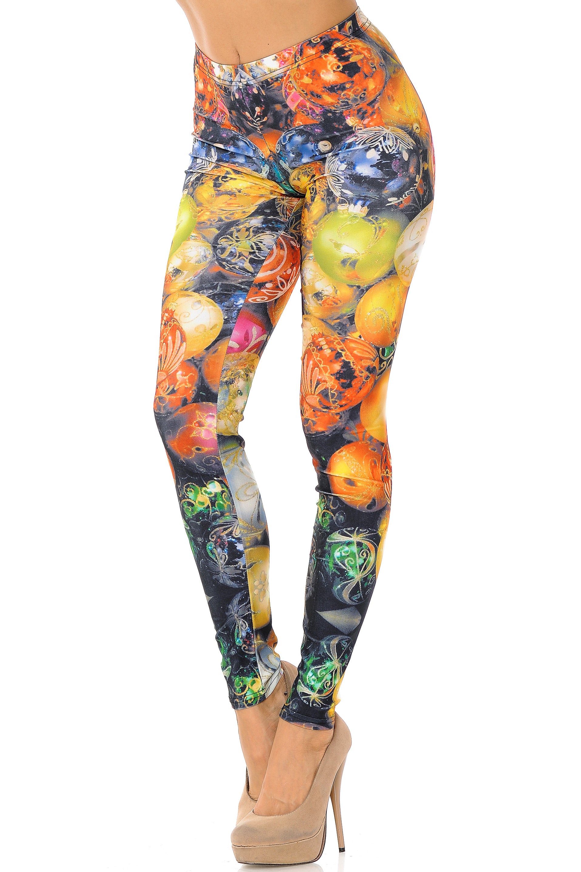 Festive Christmas Ornament Leggings