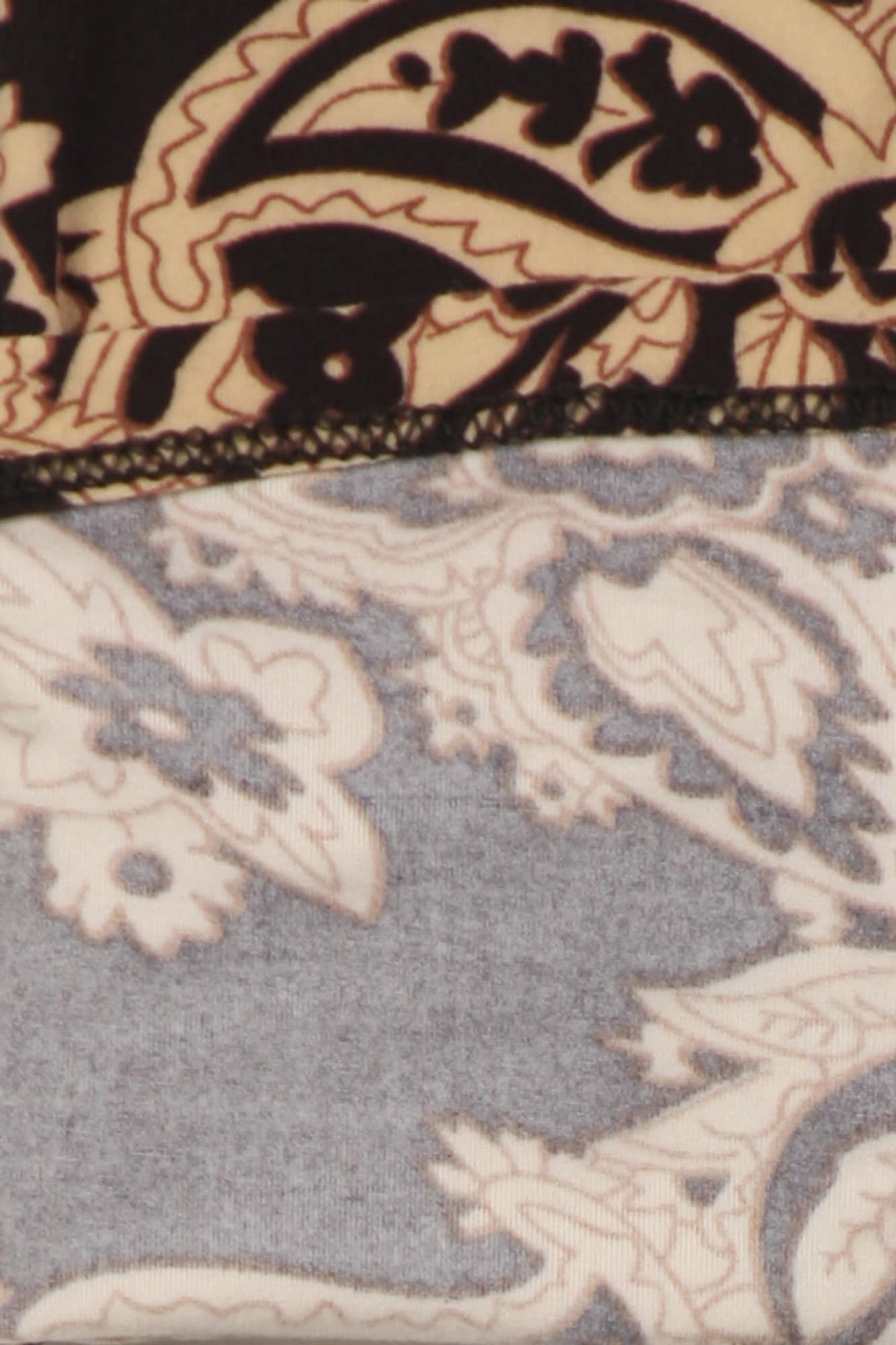 Buttery Smooth Sandstone Paisley Kids Leggings