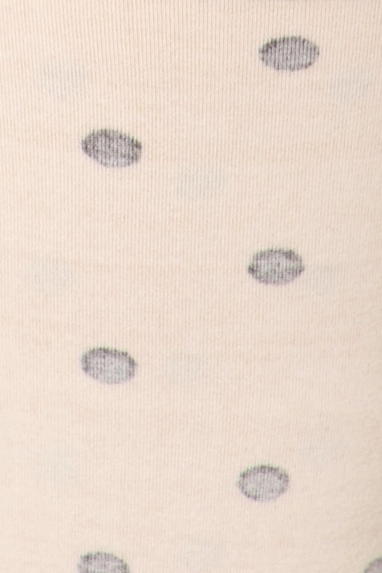Buttery Soft Black on Beige Polka Dot Plus Size Leggings (One Size Plus,Beige)