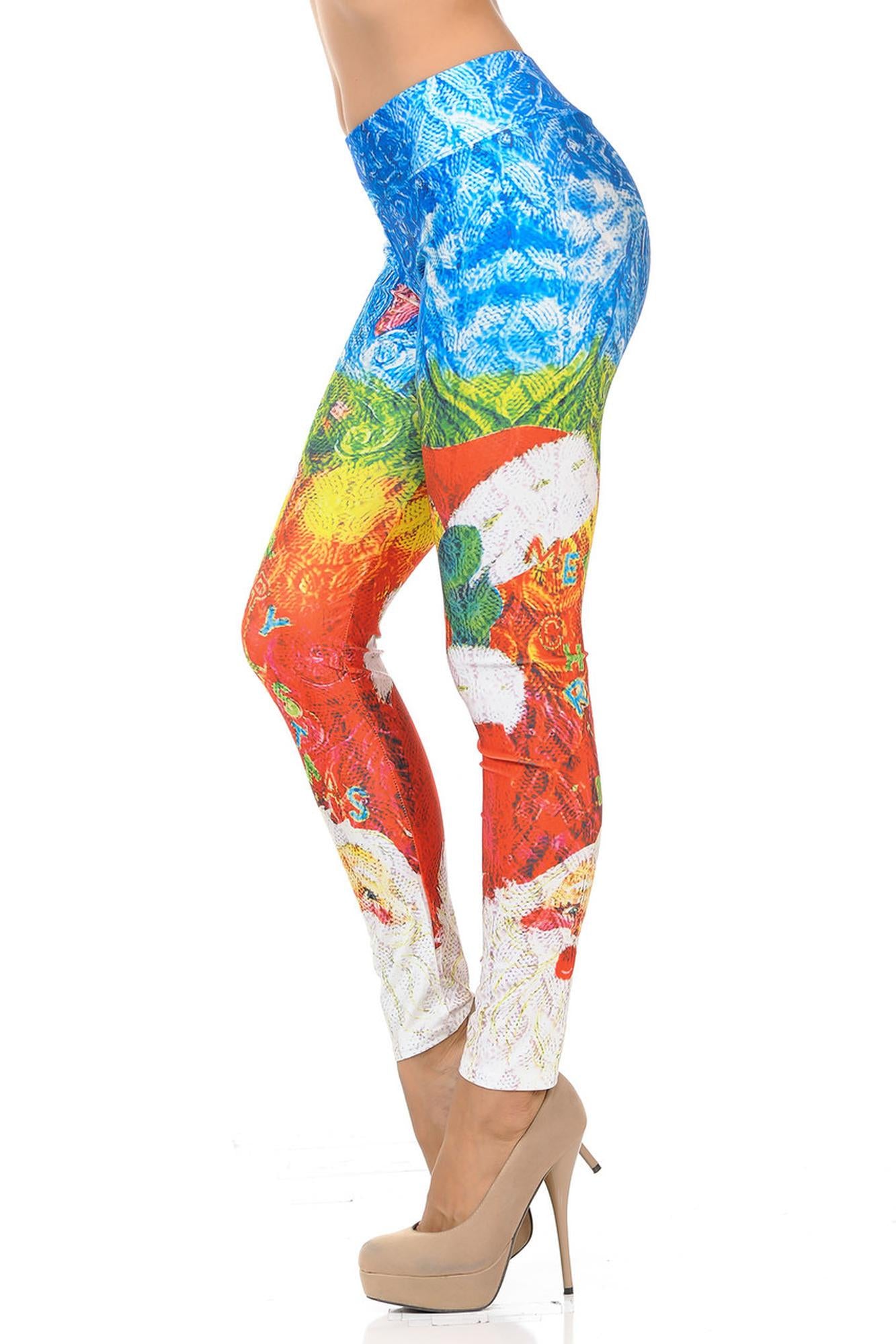 Picasso Santa Leggings