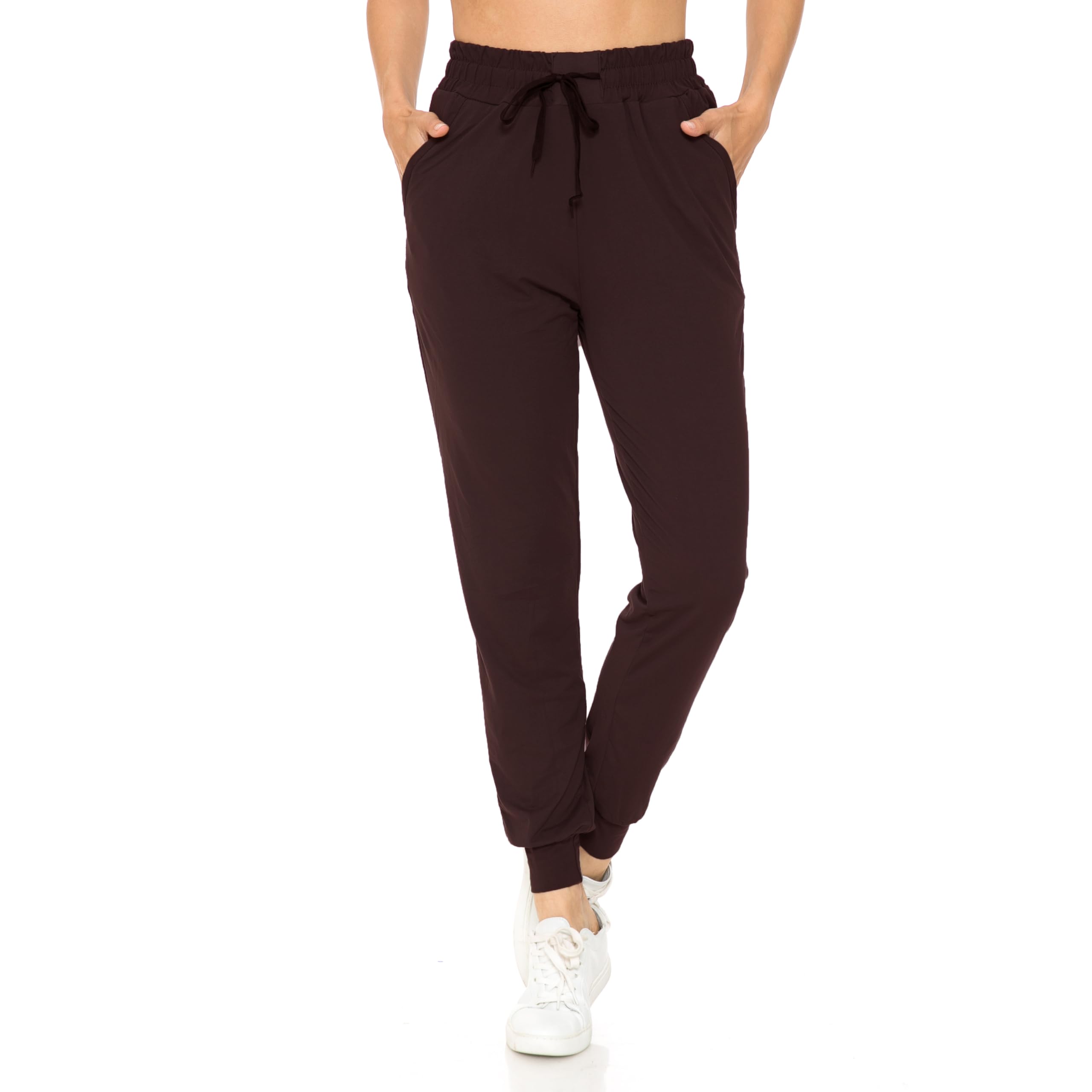 Buttery Smooth Solid Basic Brown Joggers | EEVEE