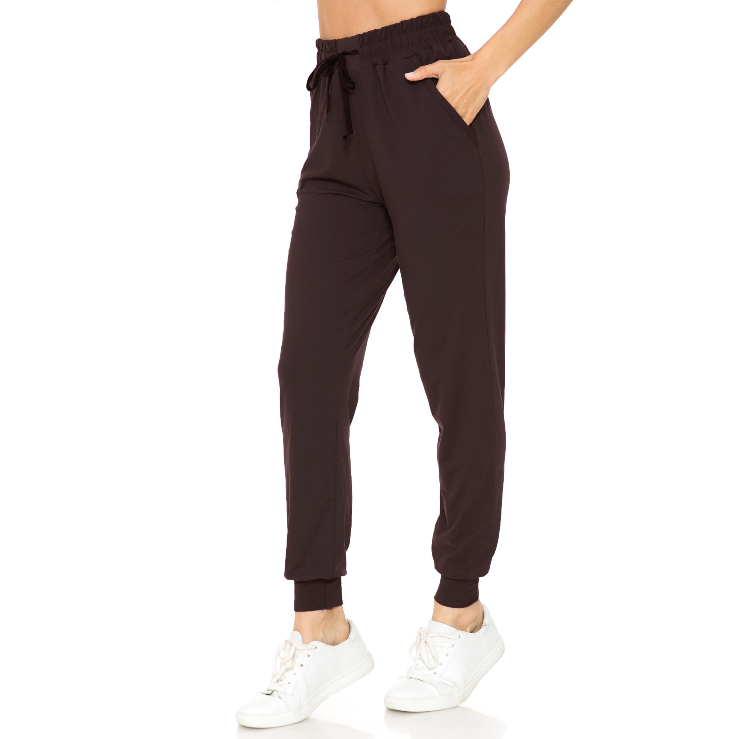 Buttery Smooth Solid Basic Brown Joggers | EEVEE