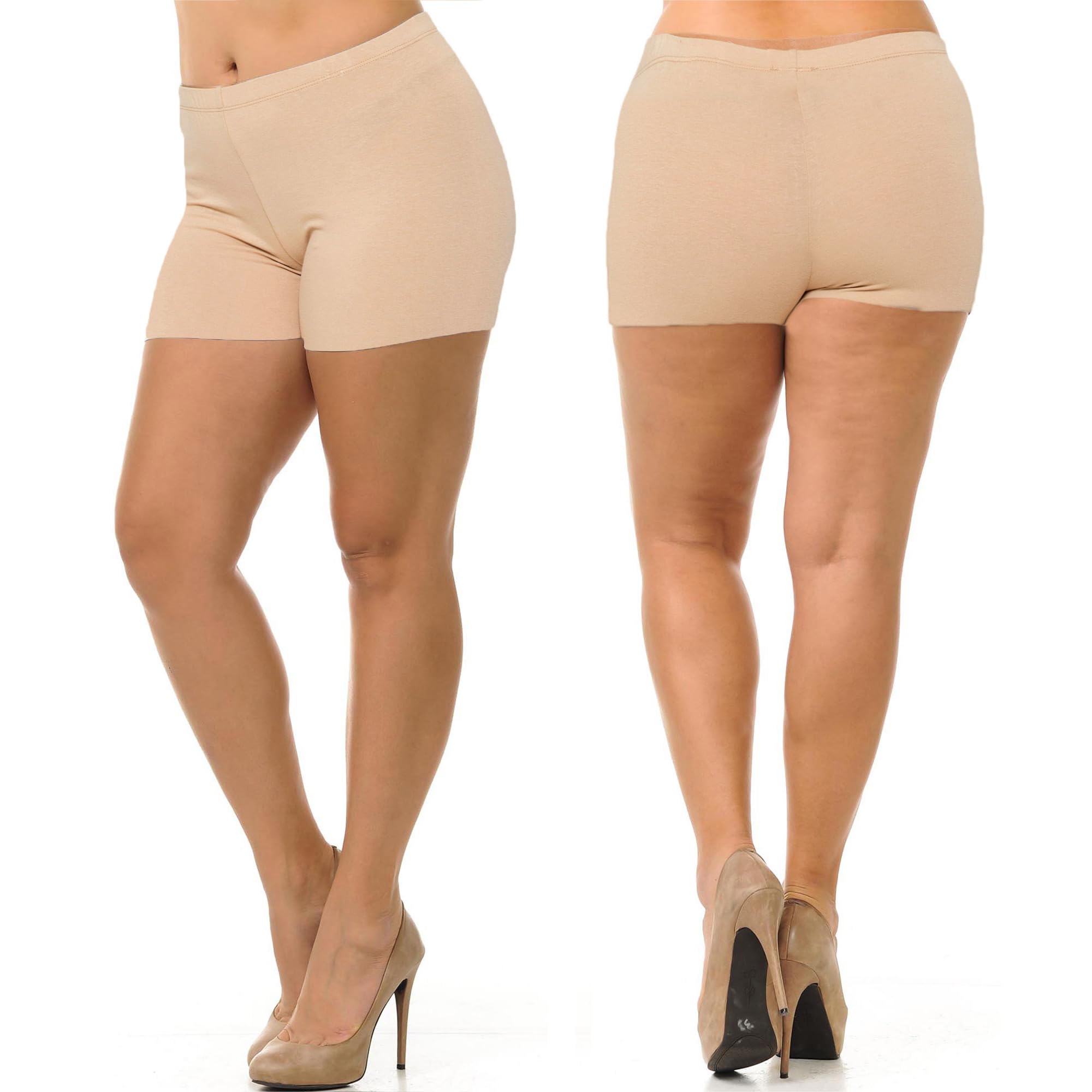 USA Plus Size Cotton Boy Shorts