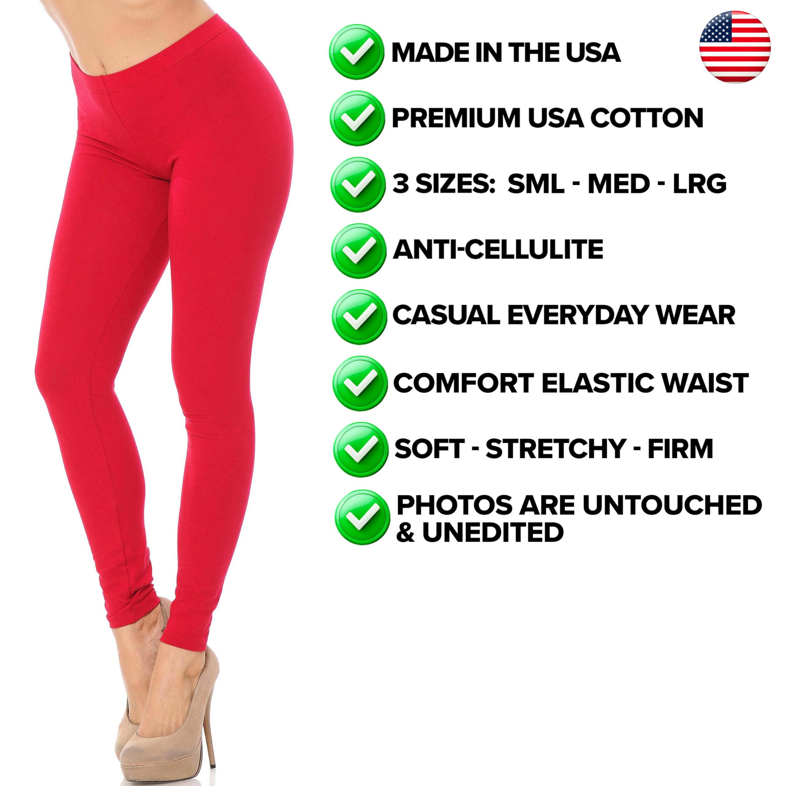 USA Cotton Full Length Leggings