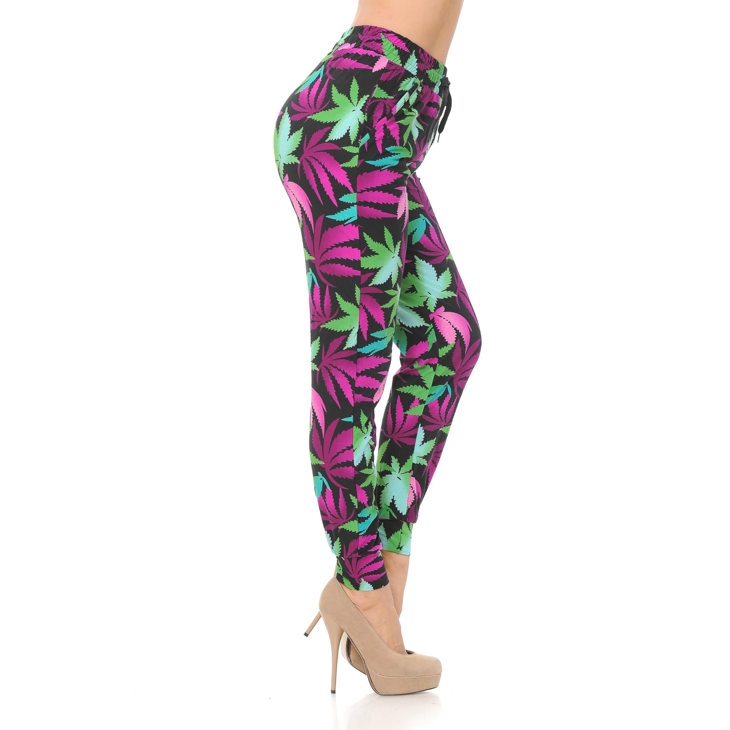 Buttery Smooth Fuchsia Marijuana Joggers