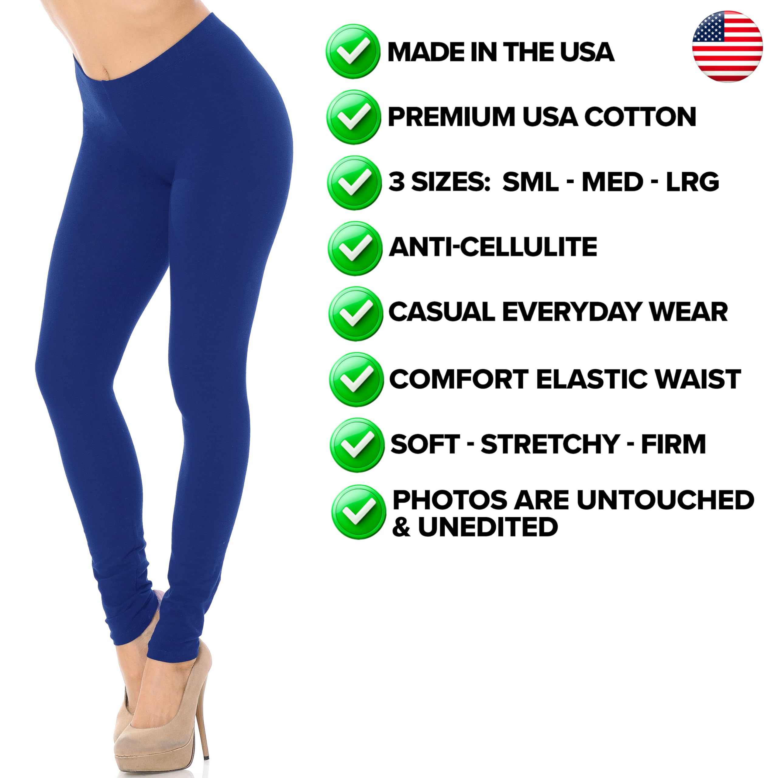 USA Cotton Full Length Leggings