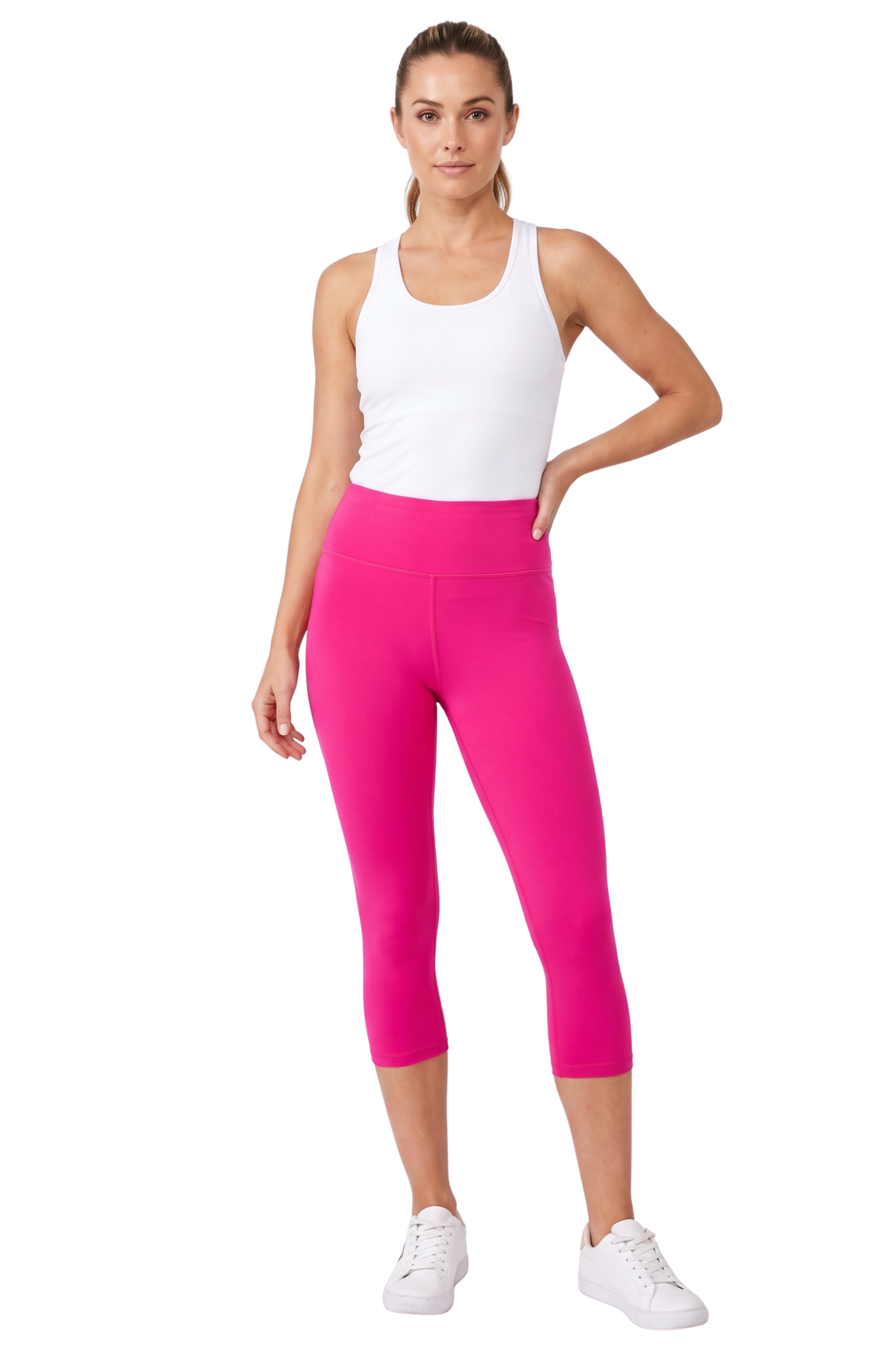 Brushed Basic Solid High Waisted Capris | 3 Inch | New Mix