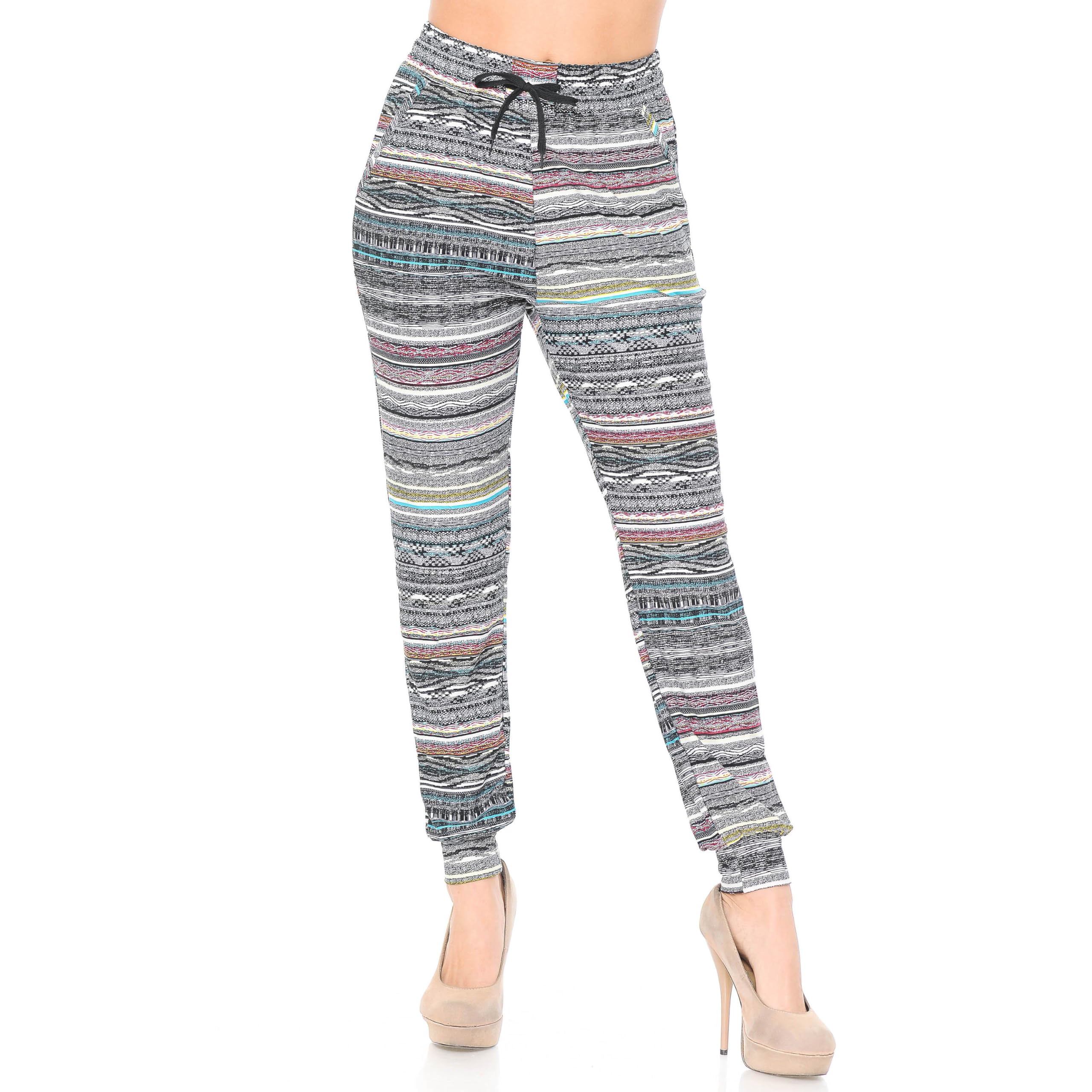 Brushed Tribal Cascade Joggers