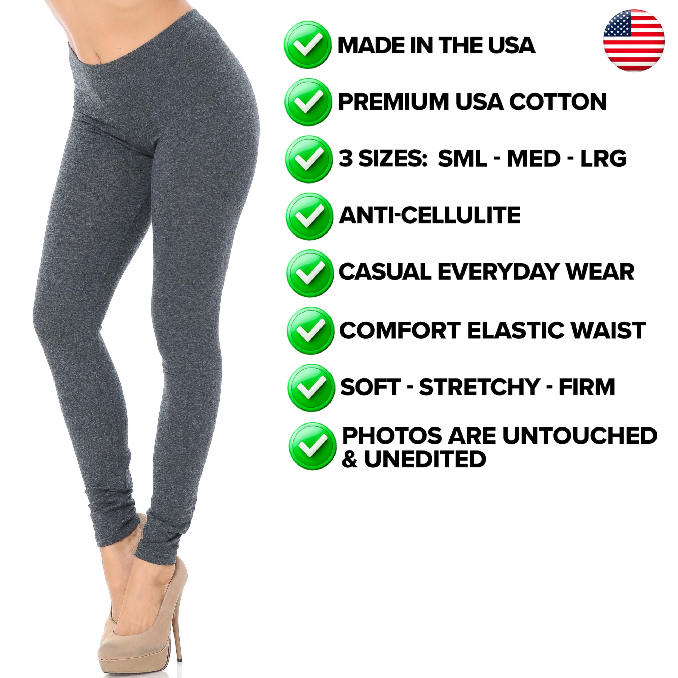 USA Cotton Full Length Leggings