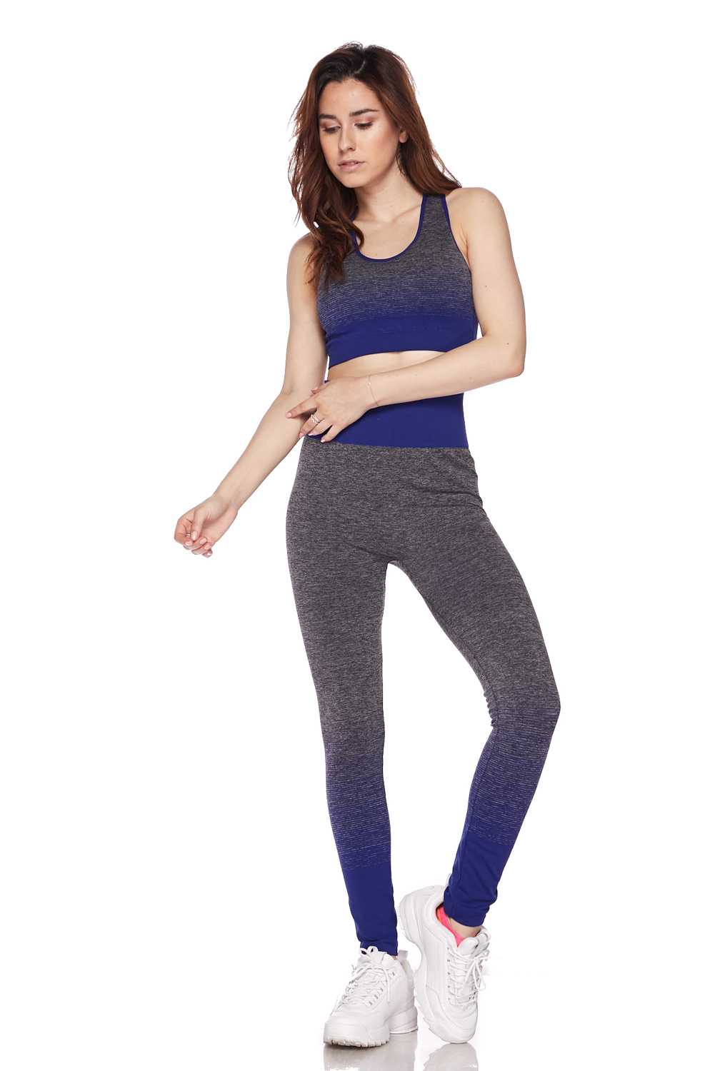 Premium 2 Color Ombre Sport Bra and Legging Set